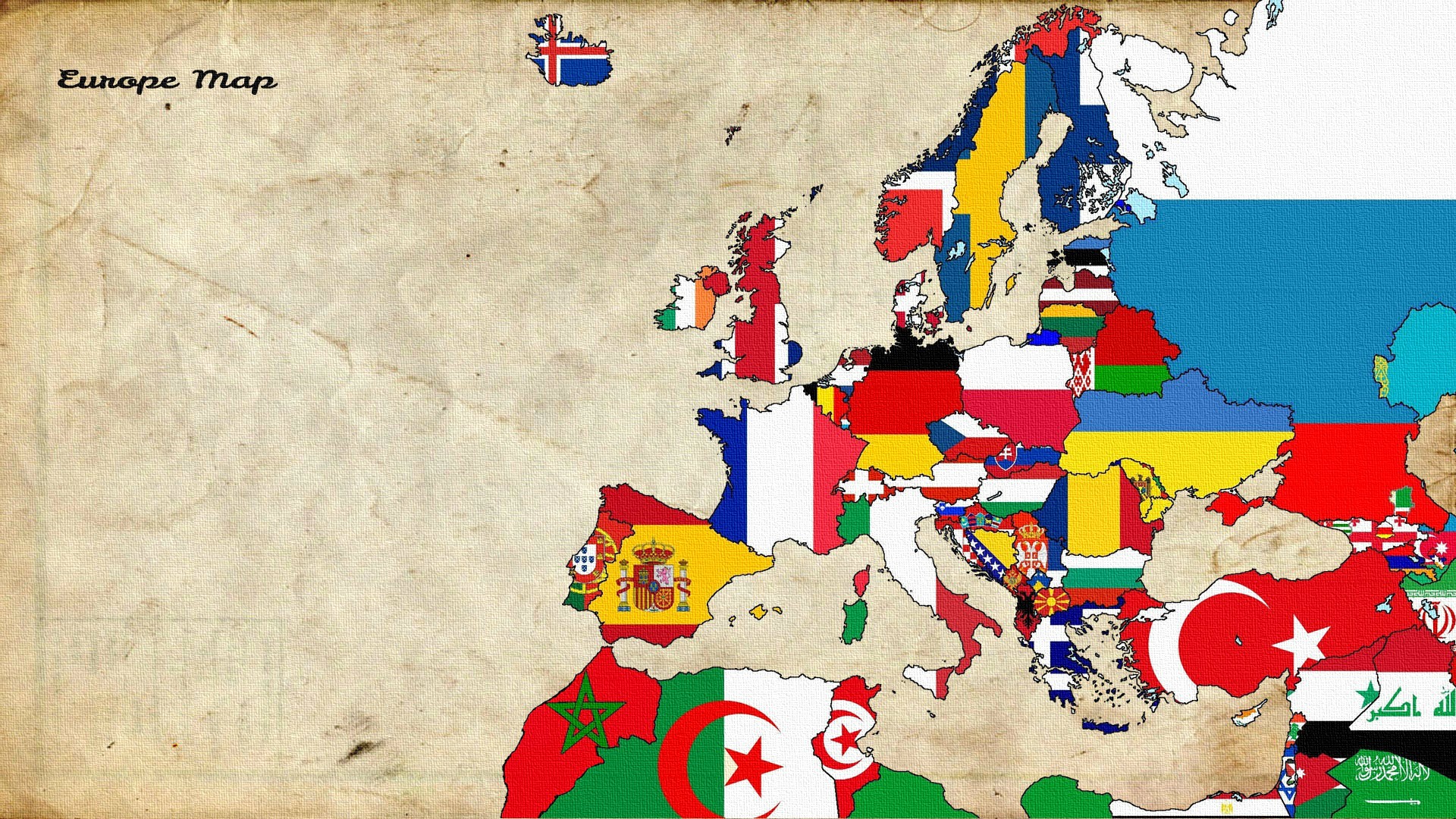 General 1920x1080 map cartography Europe
