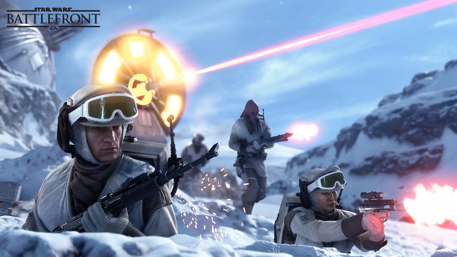 General 1920x1080 Star Wars: Battlefront Star Wars Rebel Alliance Hoth Battle of Hoth A280 blaster rifle DH-17 blaster pistol video games blaster video game art PC gaming Electronic Arts EA DICE