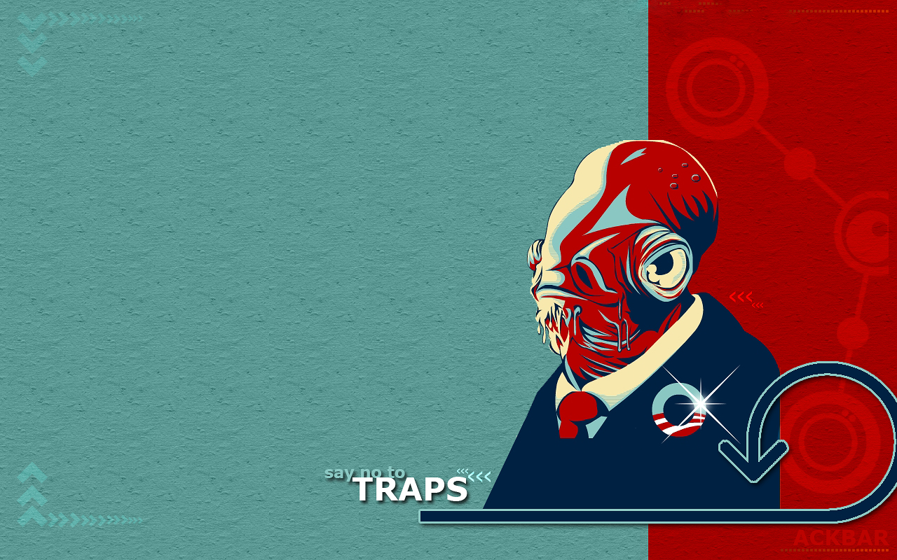 General 1280x800 Star Wars humor space science fiction Admiral Ackbar minimalism movies suits tie politics red Hope posters