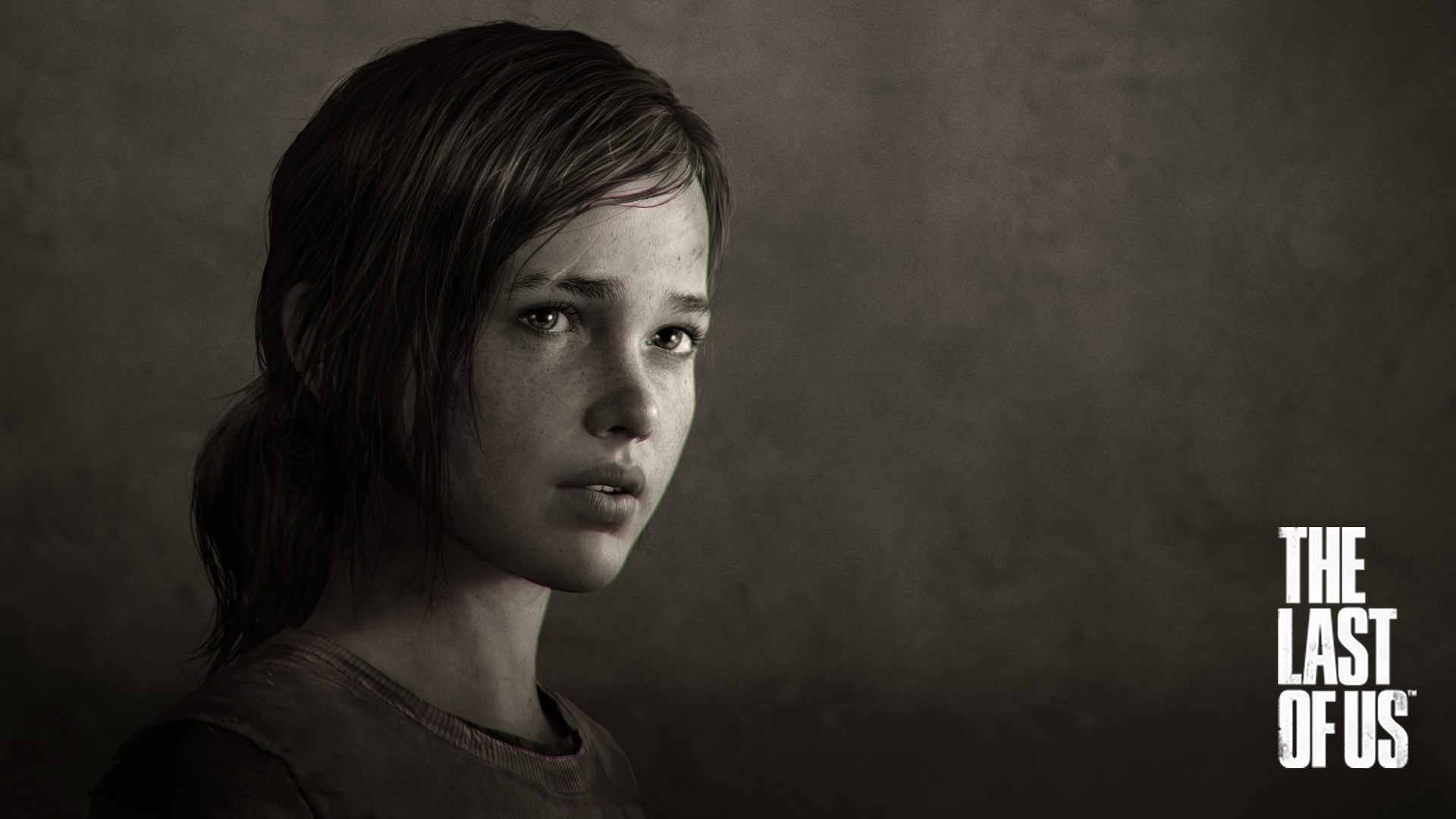 General 1920x1080 video games The Last of Us video game girls Ellie Williams sepia video game art video game characters Naughty Dog Sony Computer Entertainment