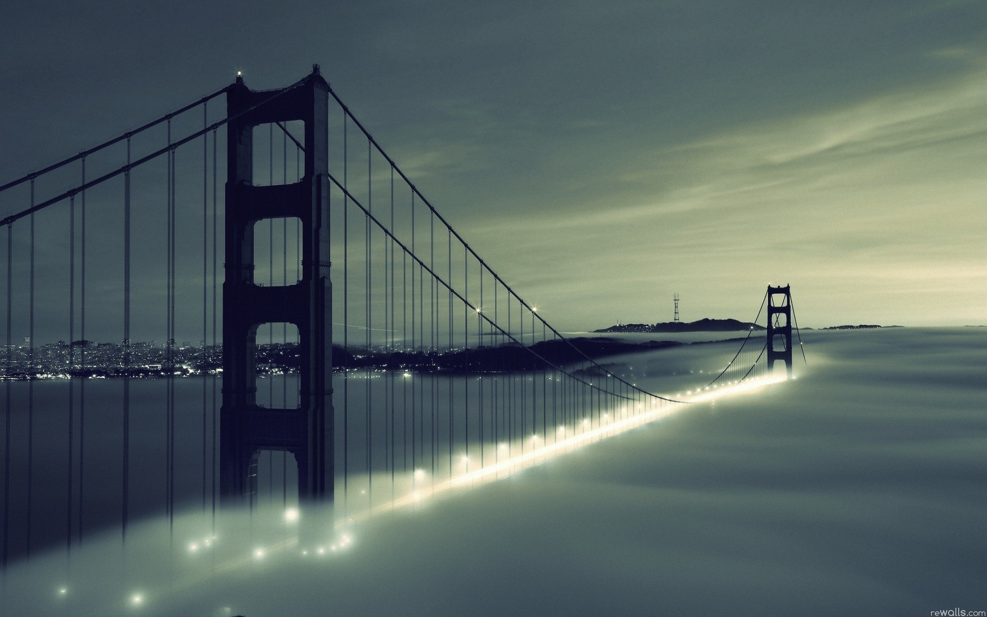 General 1920x1200 bridge Golden Gate Bridge San Francisco mist suspension bridge USA