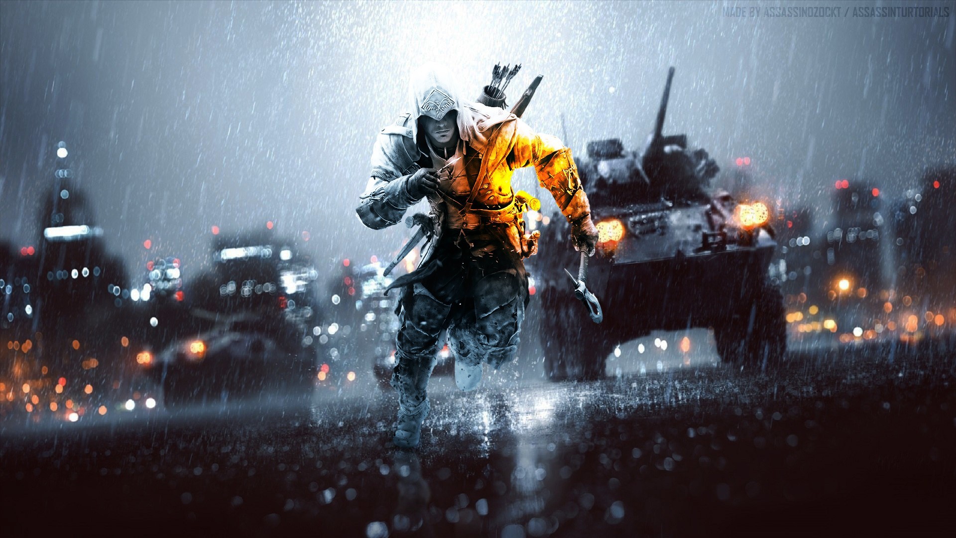 General 1920x1080 video games video game art PC gaming crossover Battlefield 4 Assassin's Creed