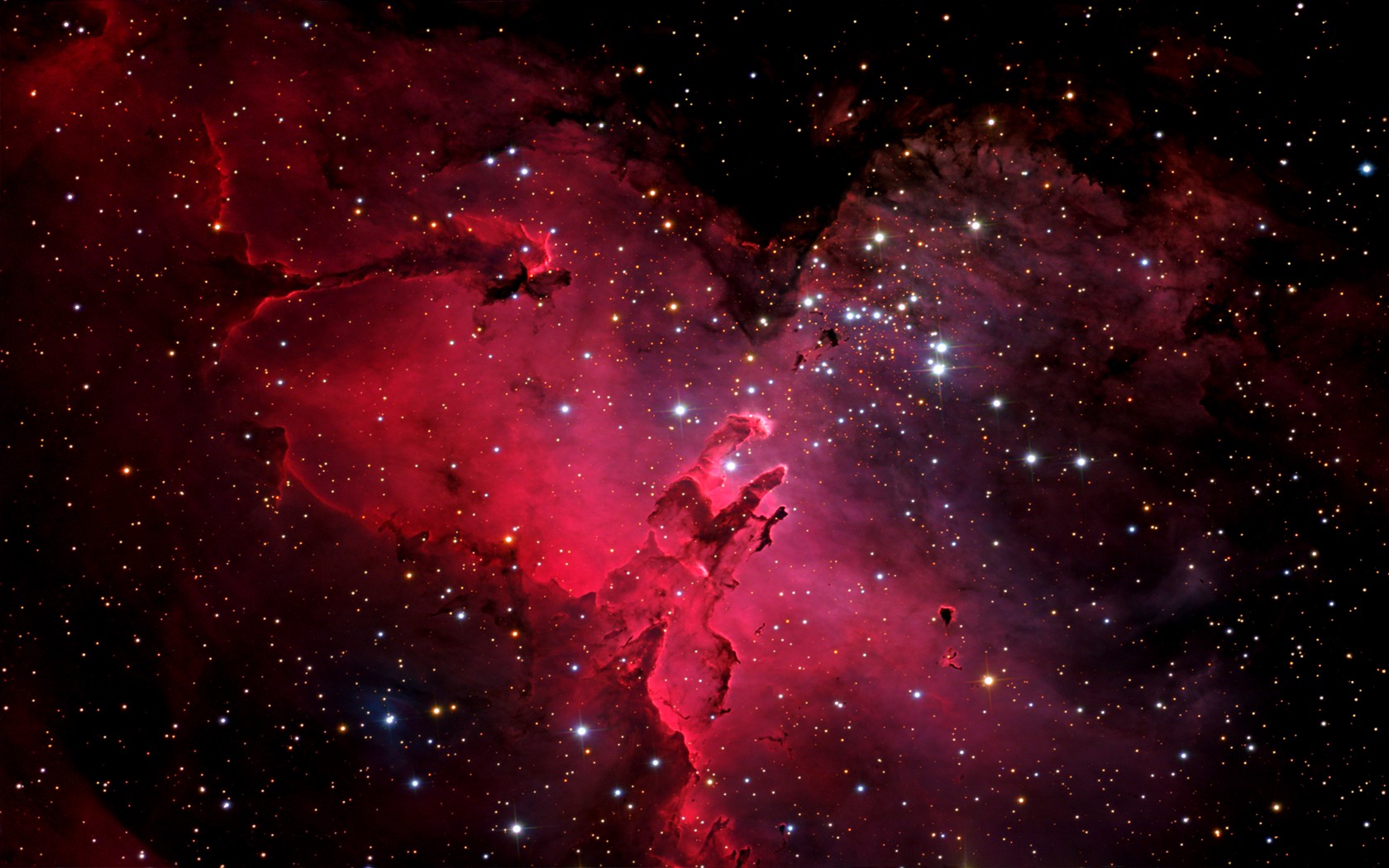 General 1680x1050 nebula stars red