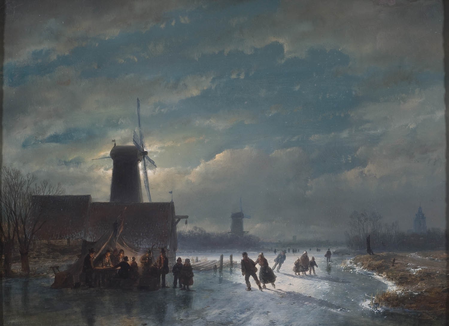 General 1500x1091 painting windmill tent skates winter classic art