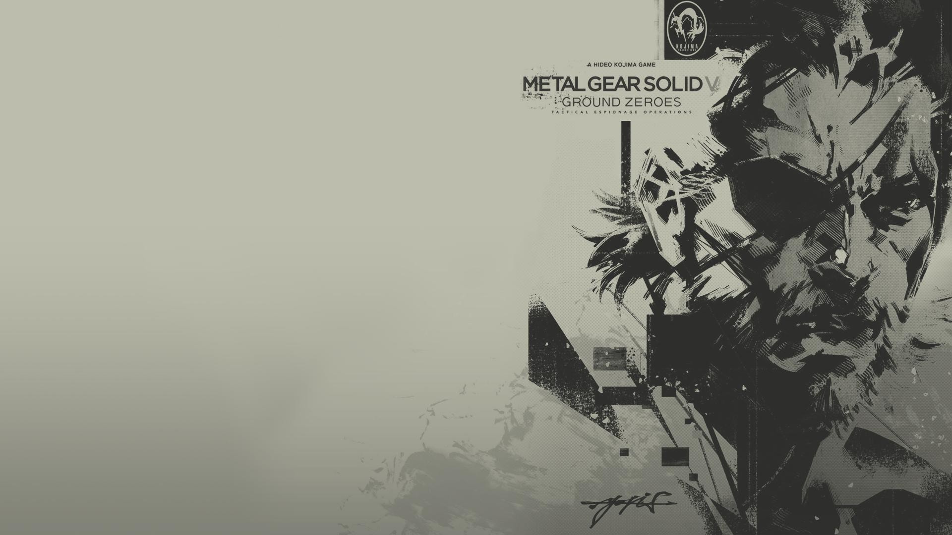 General 1920x1080 Metal Gear Solid Metal Gear Solid V: Ground Zeroes Big Boss Metal Gear video games video game art monochrome eyepatches video game men
