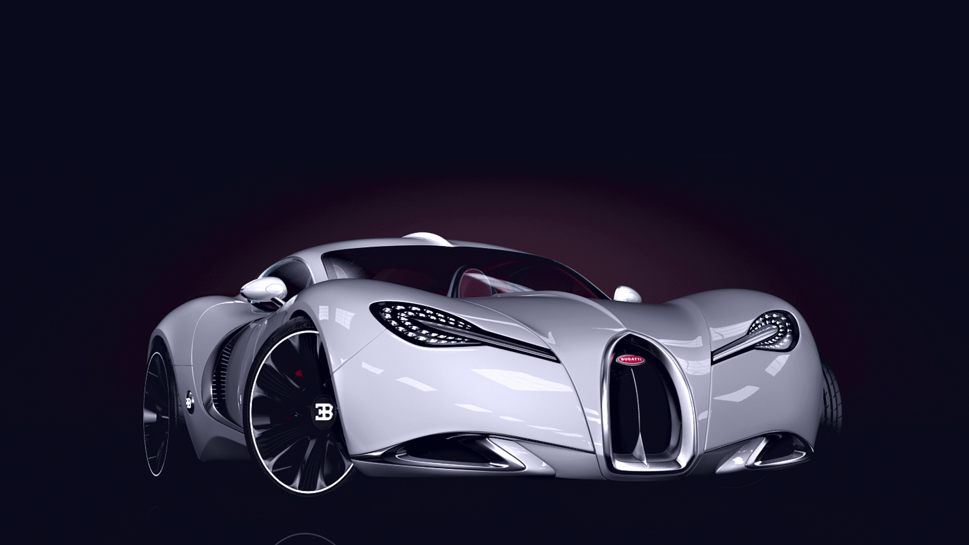 General 1920x1080 Bugatti concept art car white cars vehicle simple background French Cars Volkswagen Group