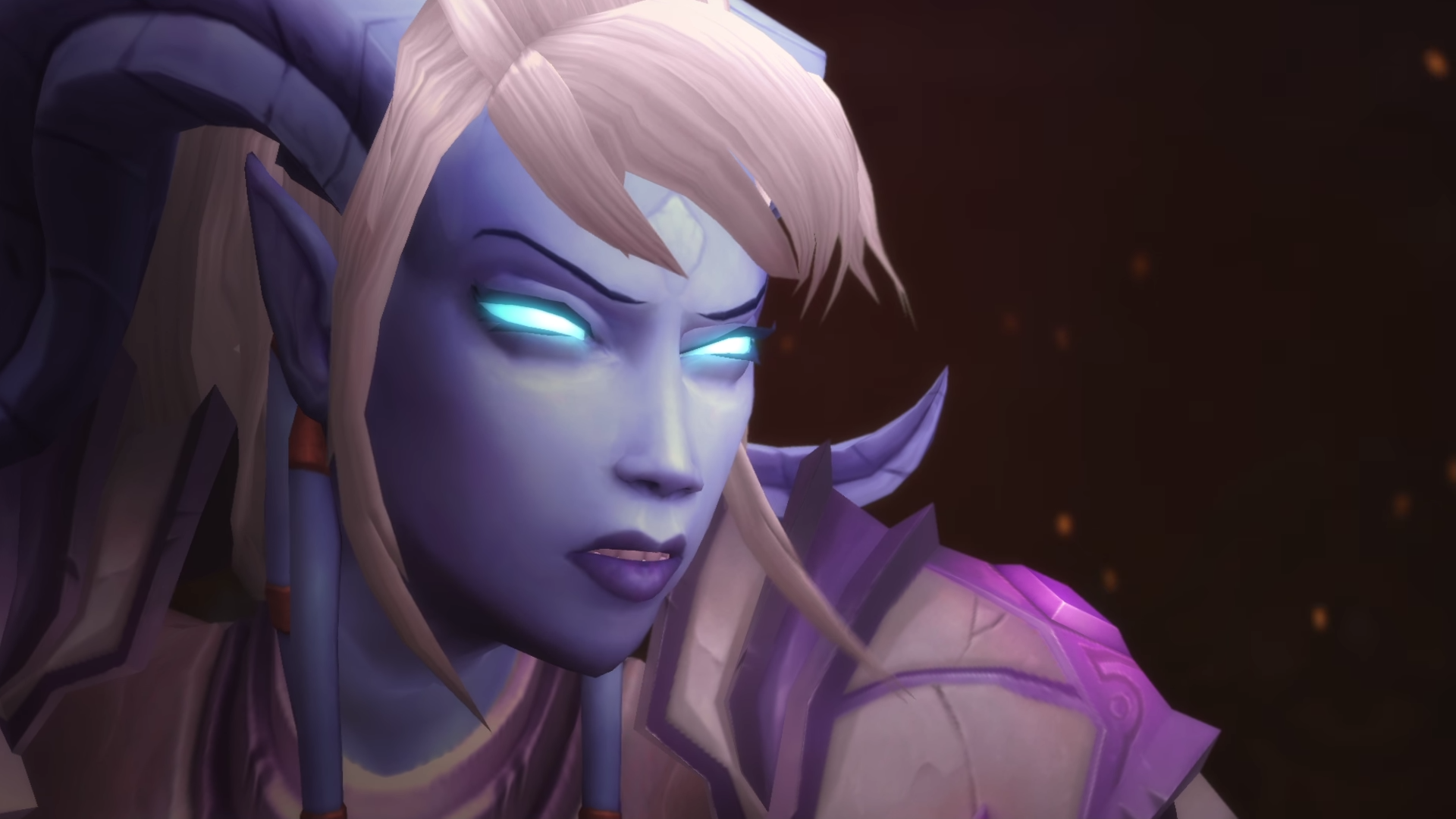 General 1920x1080 draenei World of Warcraft: Warlords of Draenor video game characters Warcraft Yrel PC gaming World of Warcraft glowing eyes video game girls