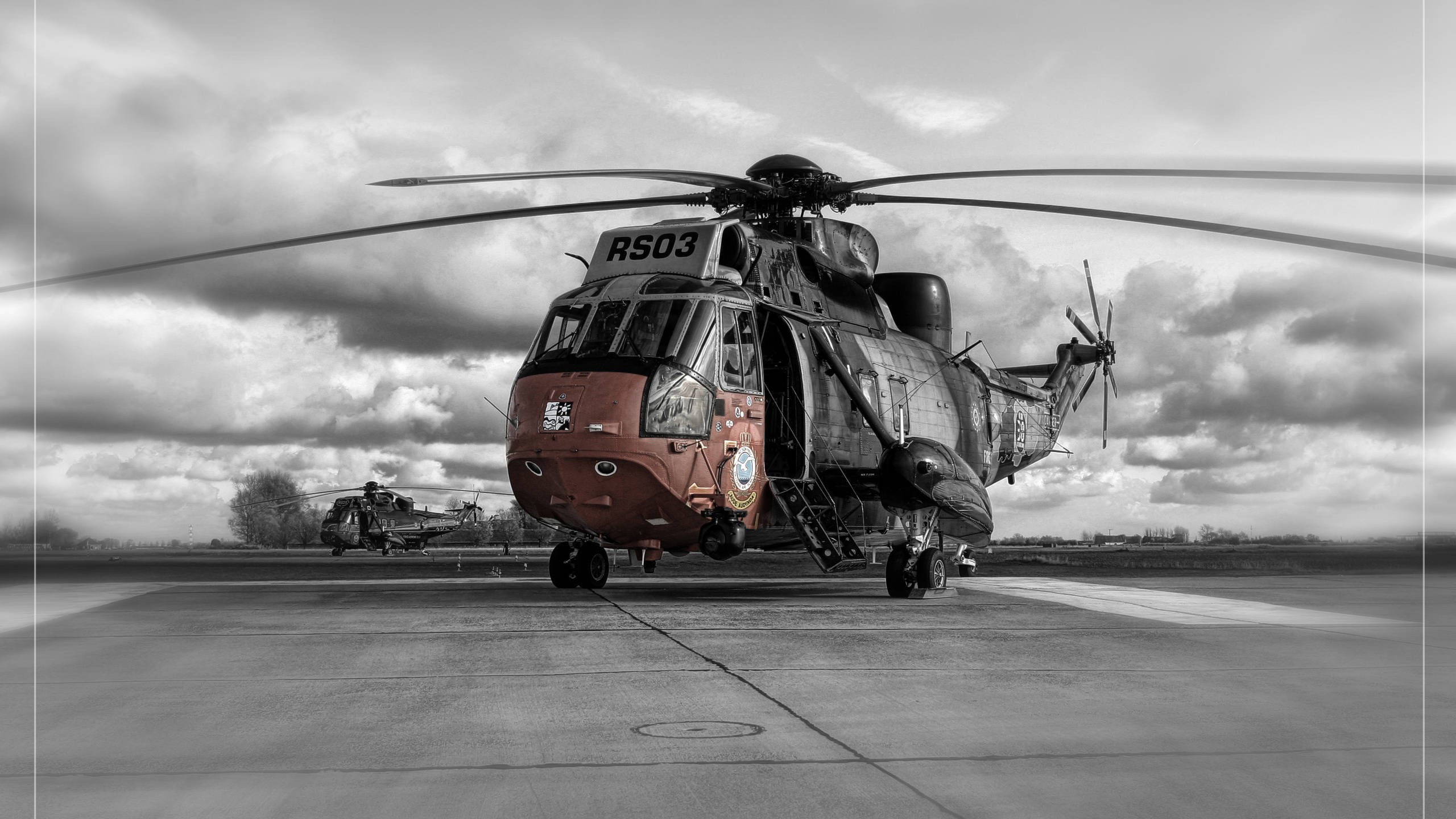 General 2560x1440 helicopters vehicle selective coloring aircraft American aircraft British aircraft