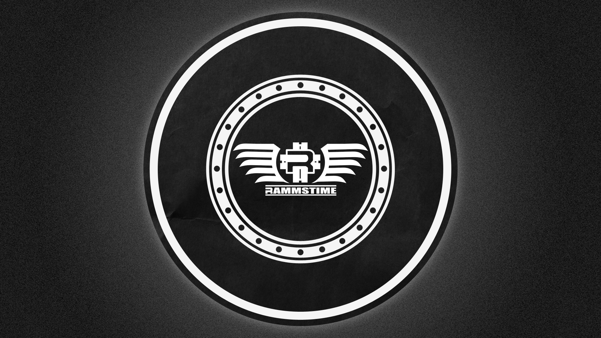 General 1920x1080 Rammstein music monochrome logo band simple background minimalism