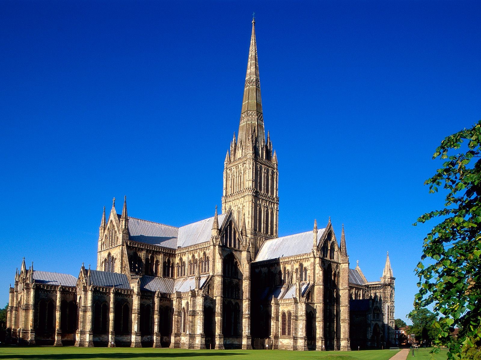 General 1600x1200 cathedral Salisbury Cathedral England gothic architecture building landmark Europe
