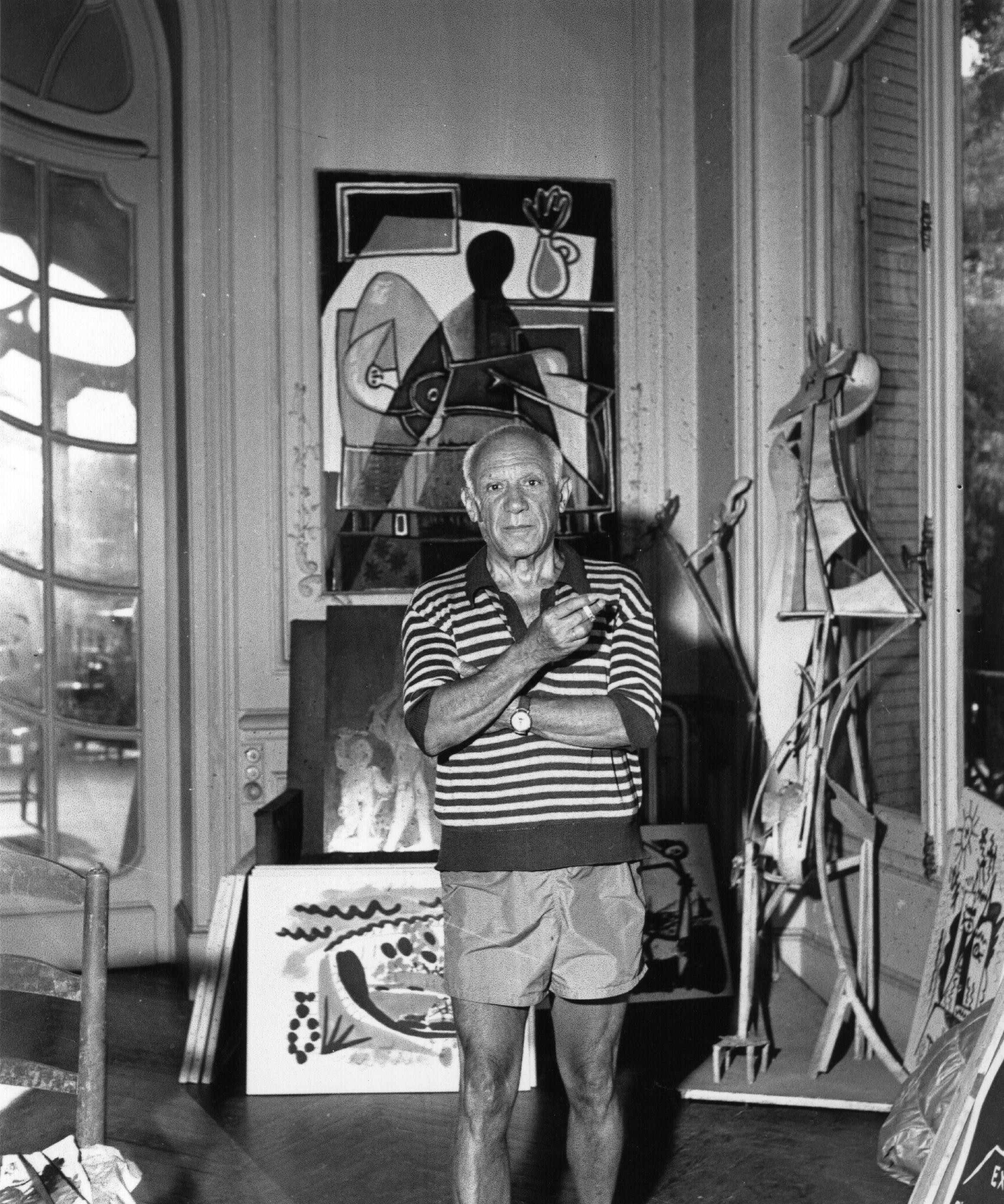 People 2318x2778 men painters Pablo Picasso cubism monochrome painting celebrity deceased Spanish
