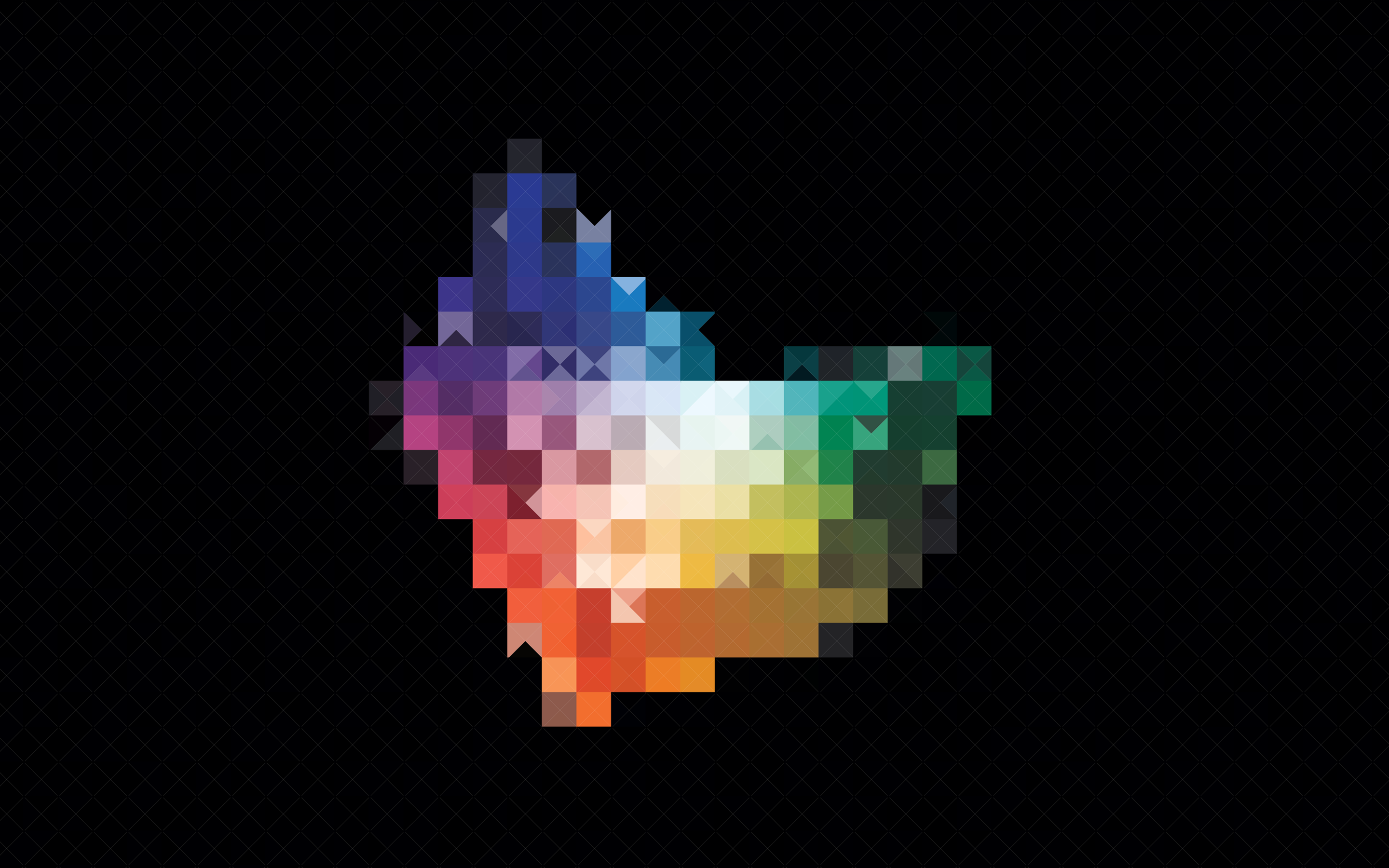 General 2880x1800 abstract colorful pixels pixel art simple background black background