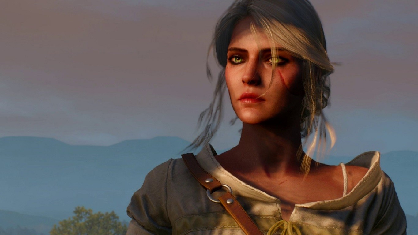 General 1365x768 The Witcher 3: Wild Hunt Cirilla Fiona Elen Riannon video games fantasy girl RPG PC gaming face women video game characters video game girls