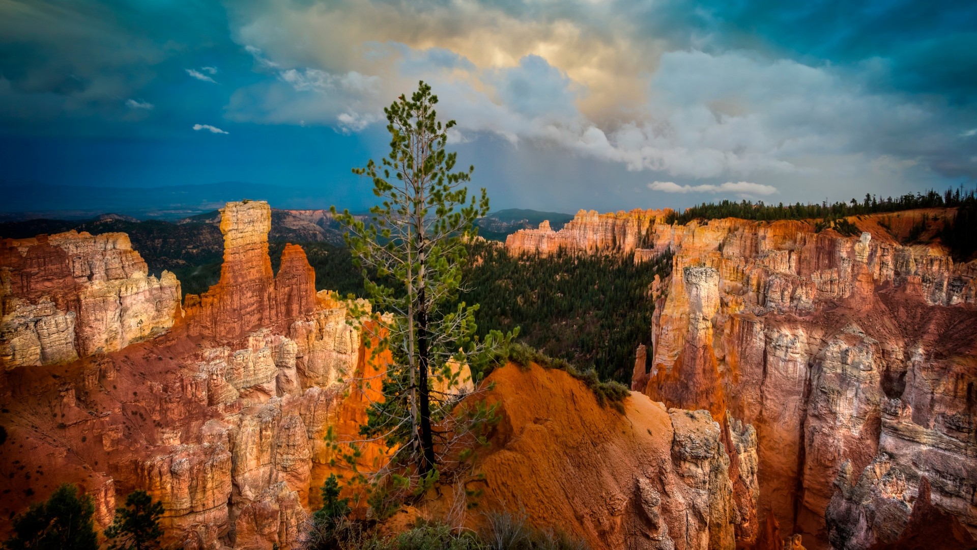 General 1920x1080 landscape Bryce Canyon National Park Utah USA nature rocks rock formation