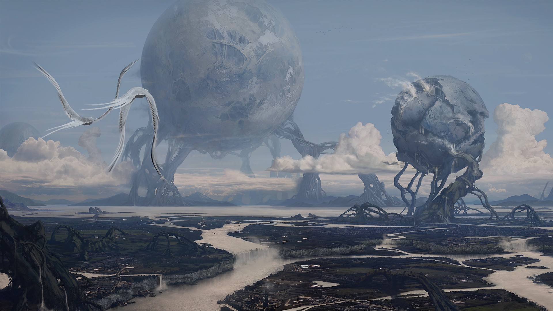 General 1920x1080 planet science fiction landscape