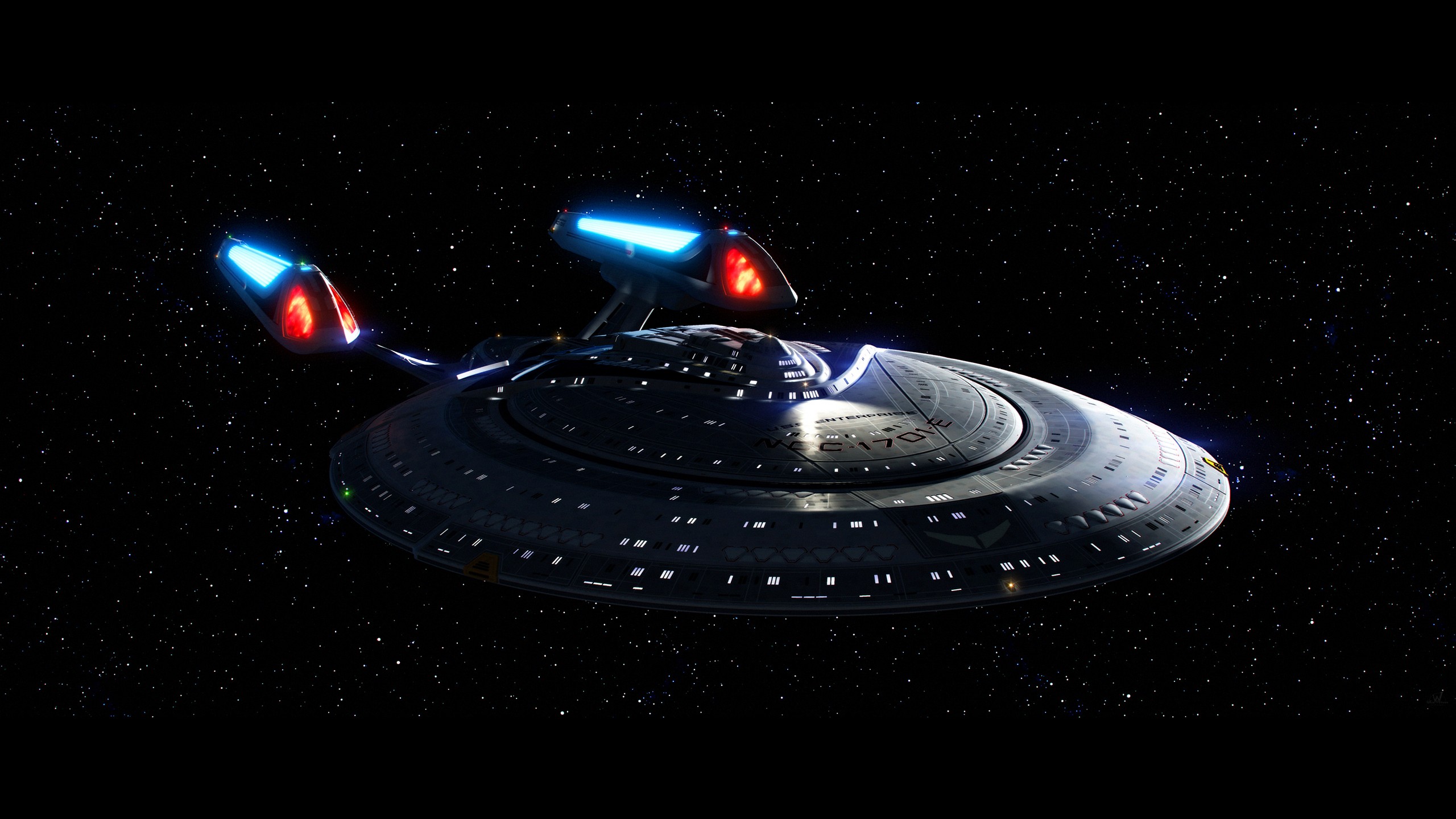 General 2560x1440 Star Trek space Star Trek Ships spaceship vehicle NCC-1701 enterprise e USS Enterprise NCC-1701 e TV series