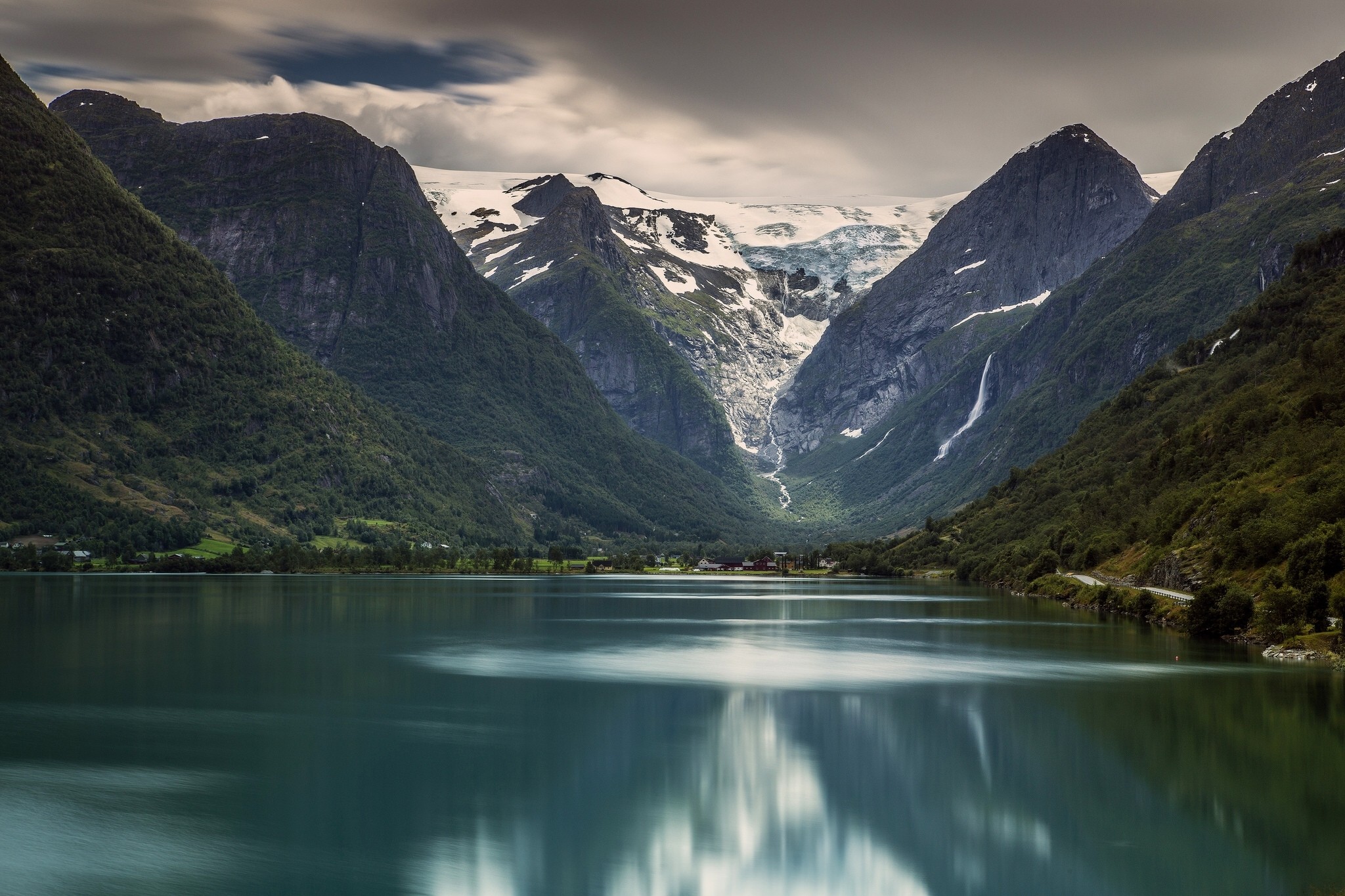 General 2048x1365 Norway glacier nature water mountains