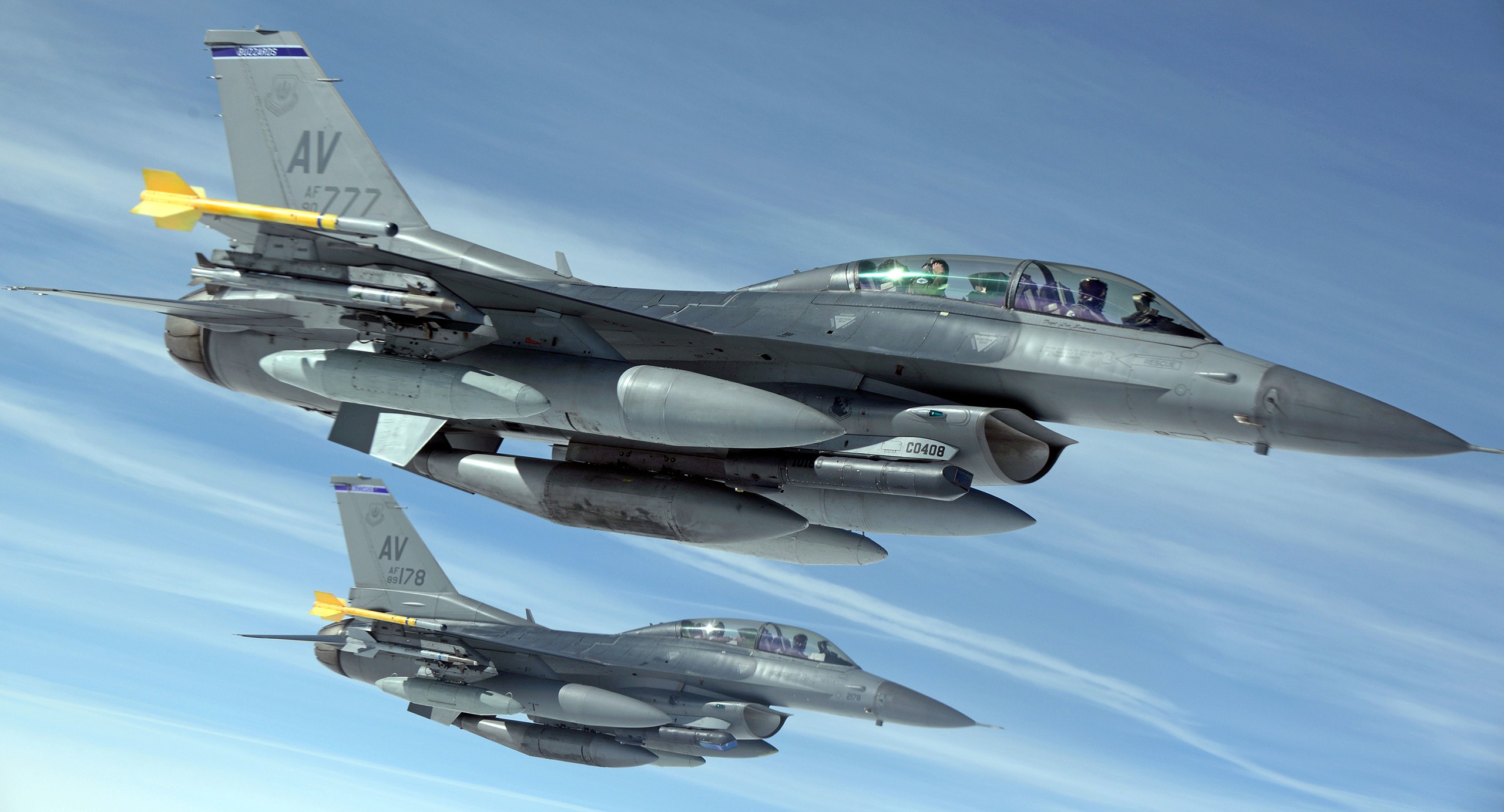 General 2560x1383 General Dynamics F-16 Fighting Falcon military aircraft aircraft military vehicle numbers vehicle military US Air Force jet fighter General Dynamics American aircraft rafale