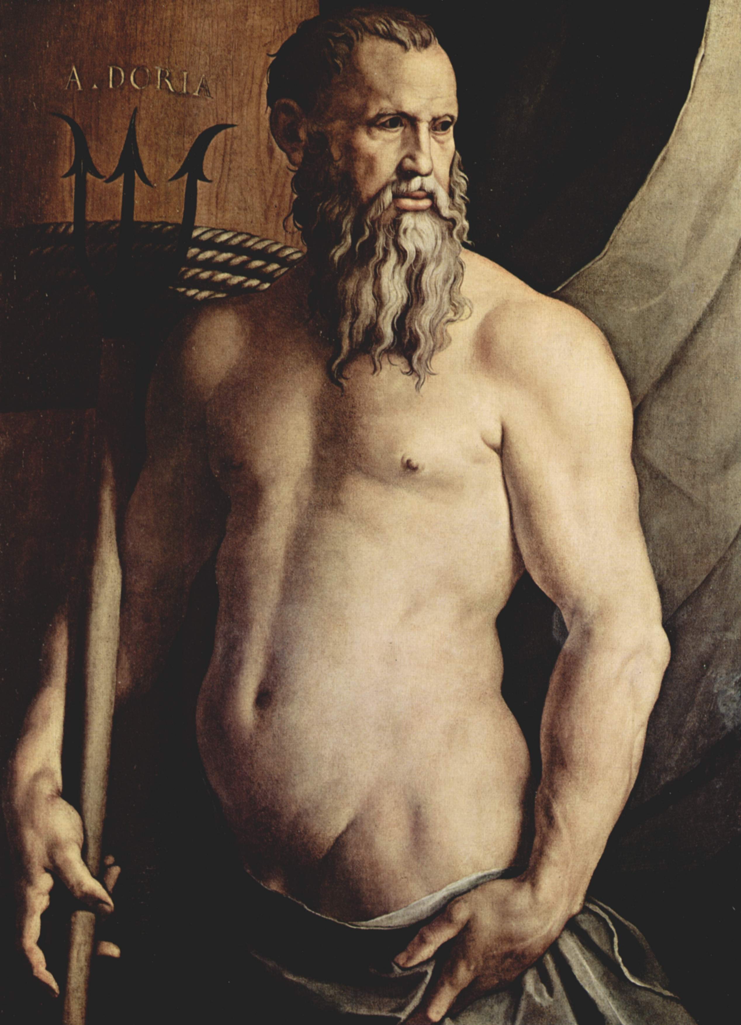 General 2536x3508 Poseidon Neptune Greek mythology classic art gods painting men beard