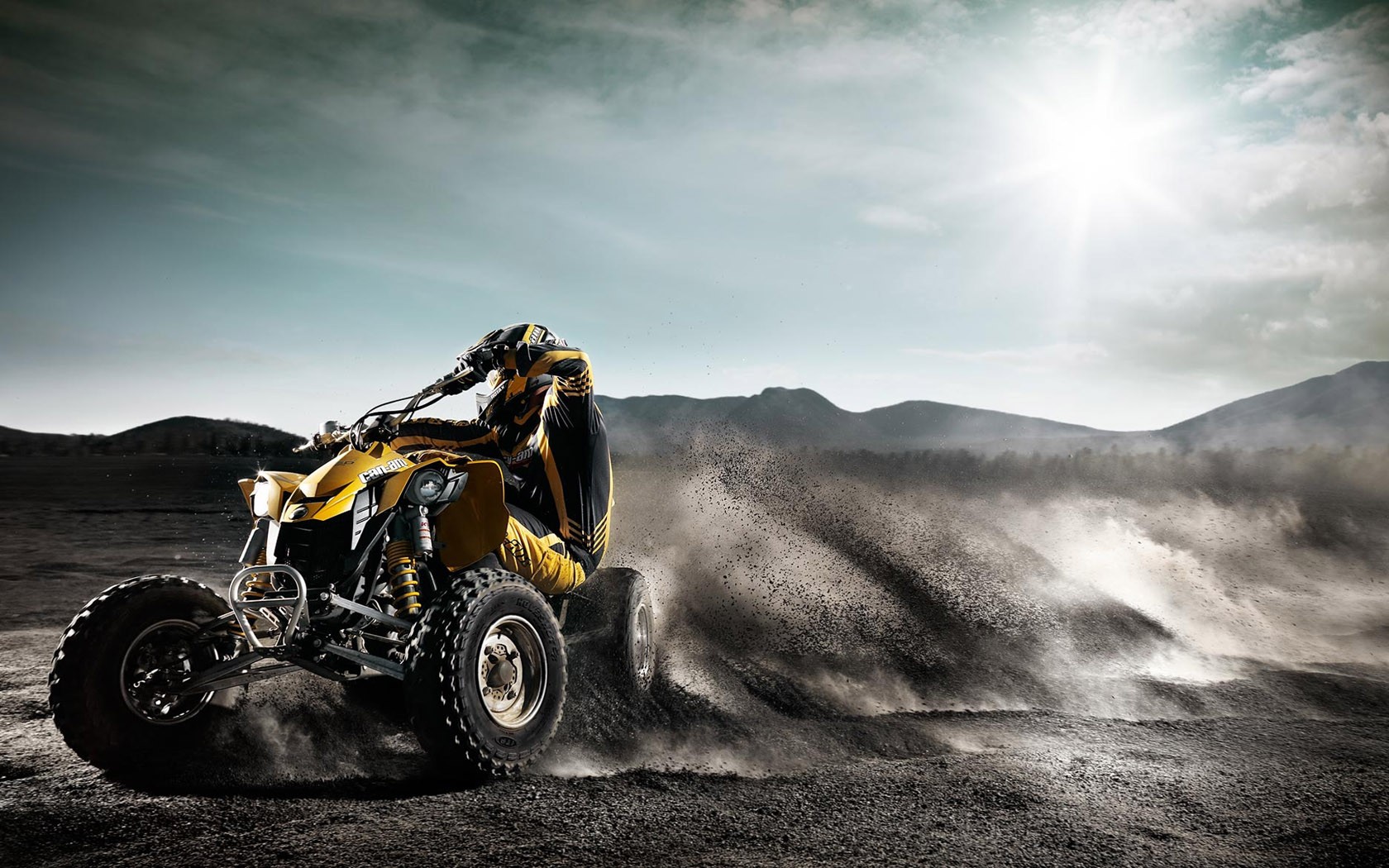 General 1680x1050 ATVs desert vehicle dirt racing landscape