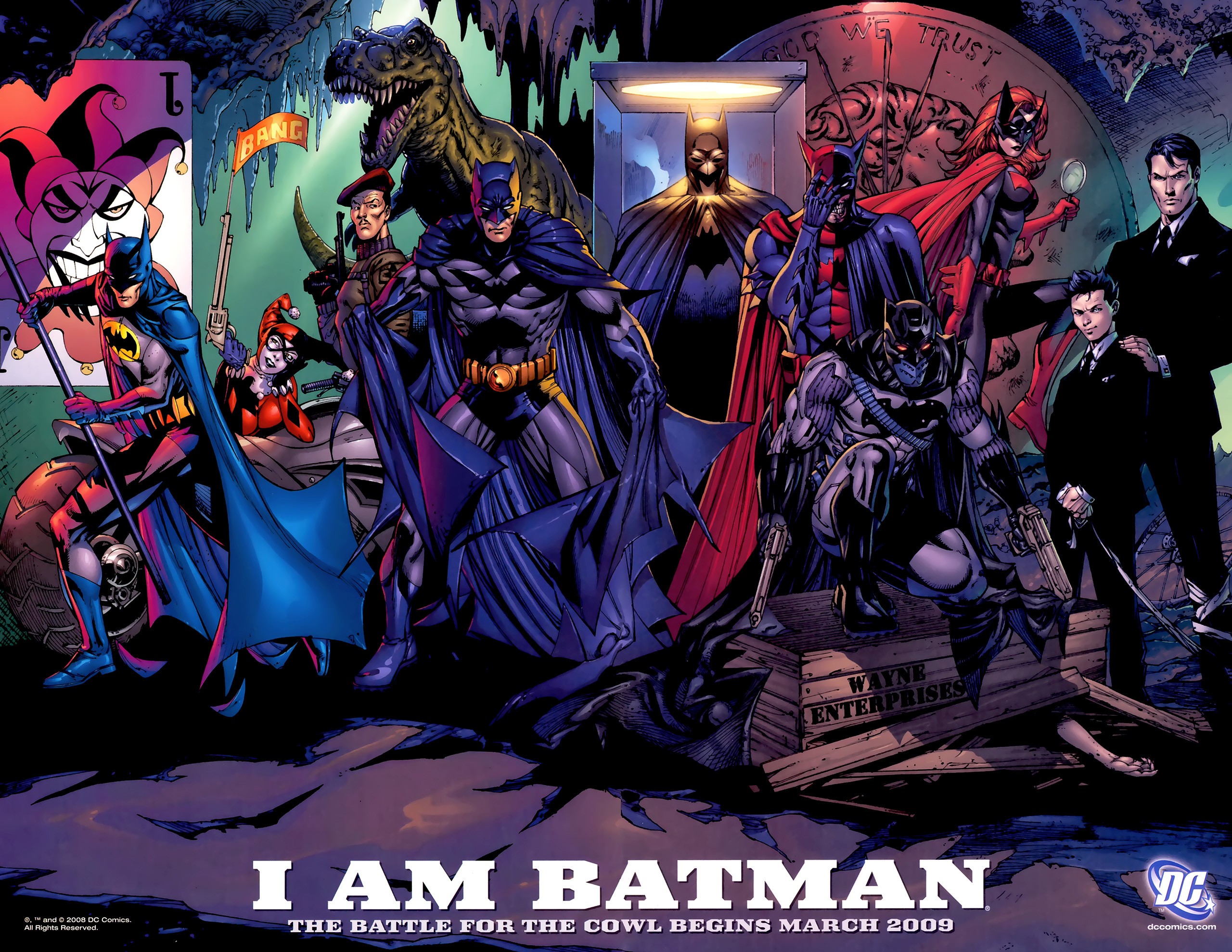 General 2560x1979 Batman Harley Quinn hero superhero comics artwork Batgirl Batwoman DC Comics comic art 2009 (Year)