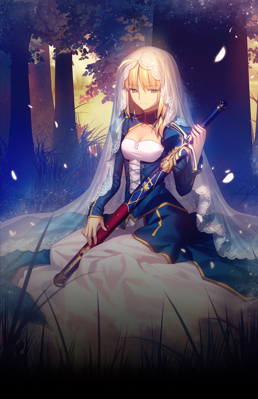 Anime 1024x1585 Fate series Saber dress sword blonde anime girls anime women with swords weapon fantasy art fantasy girl