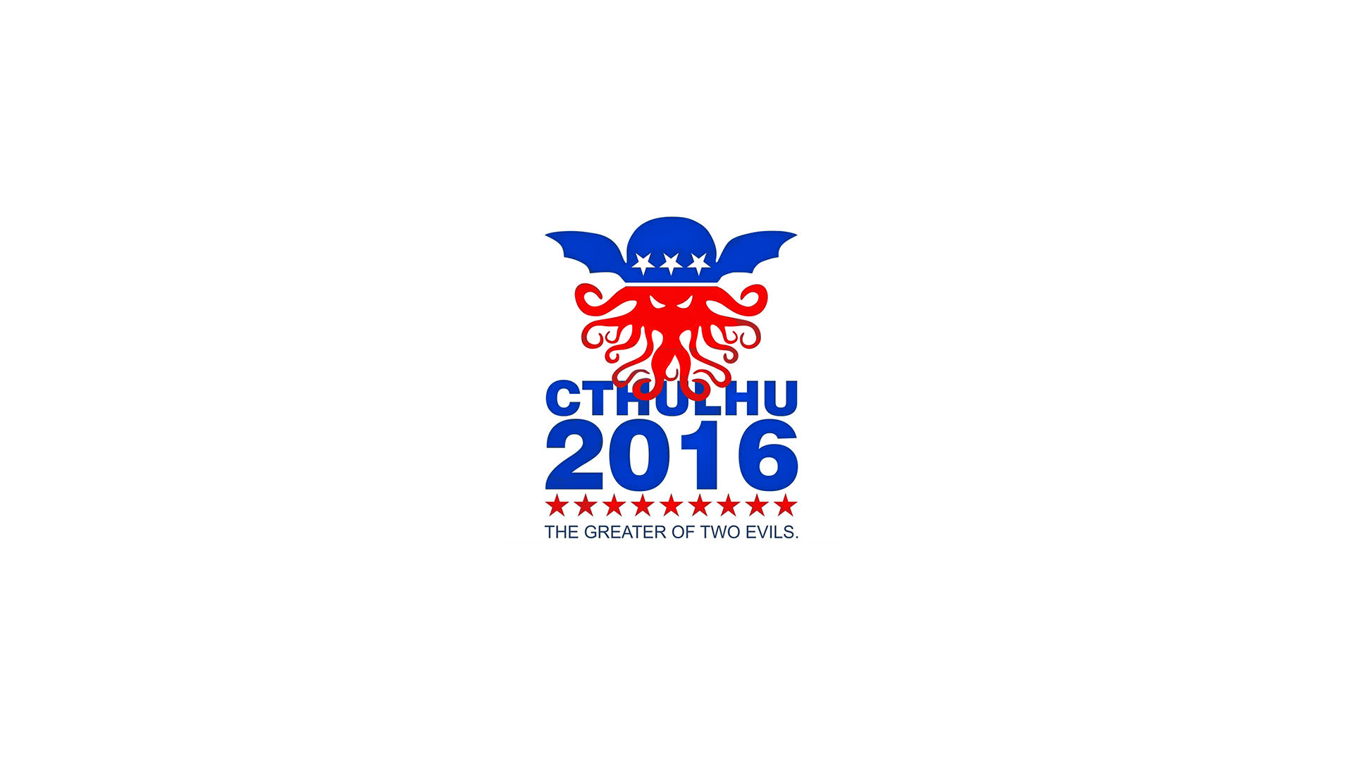 General 1920x1080 Cthulhu logo 2016 (year) minimalism simple background white background Book characters
