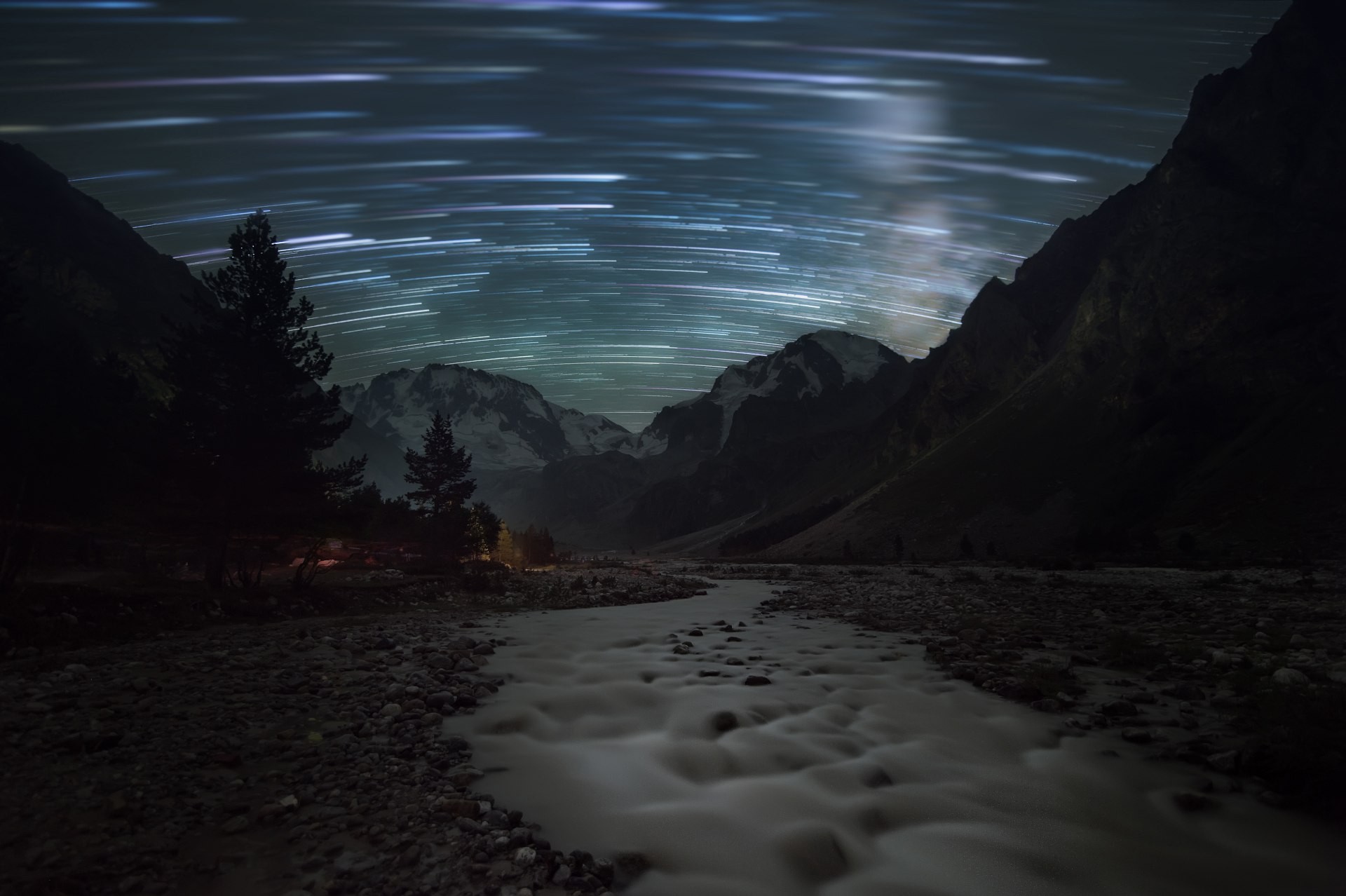 General 1920x1278 space universe stars blurred stones long exposure star trails nature creeks outdoors