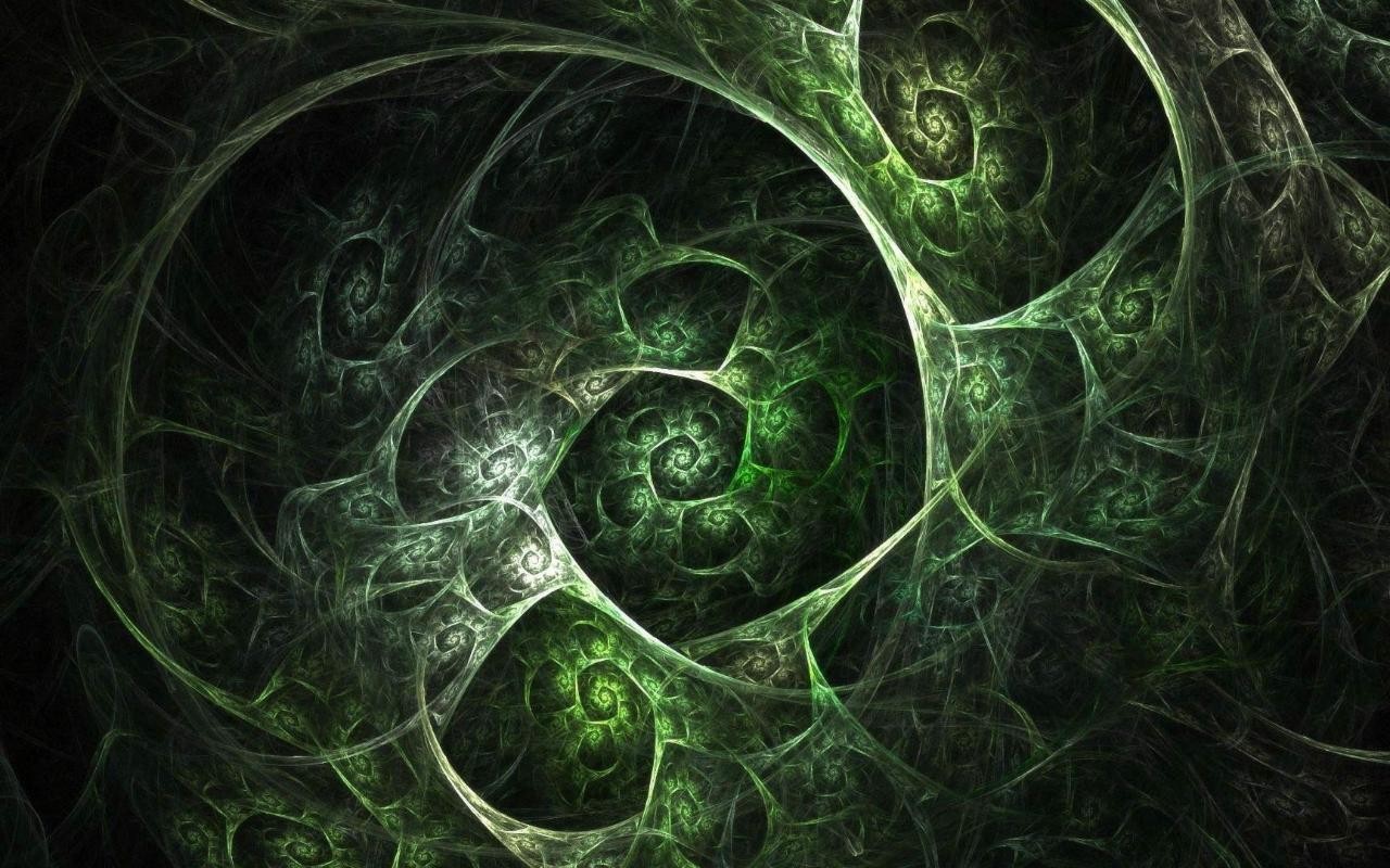 General 1280x800 fractal green abstract digital art texture