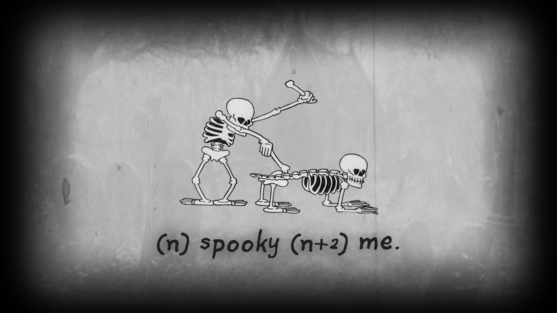 General 1920x1080 humor bones skeleton spooky gray gray background skull
