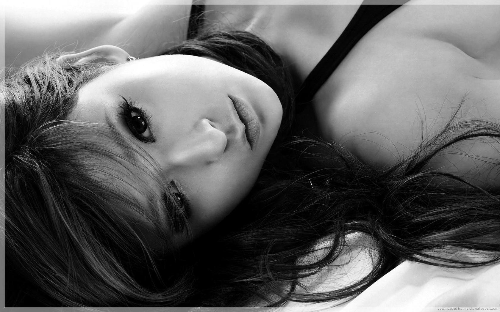 People 1680x1050 Asian American women American Model Leah Dizon face closeup women model