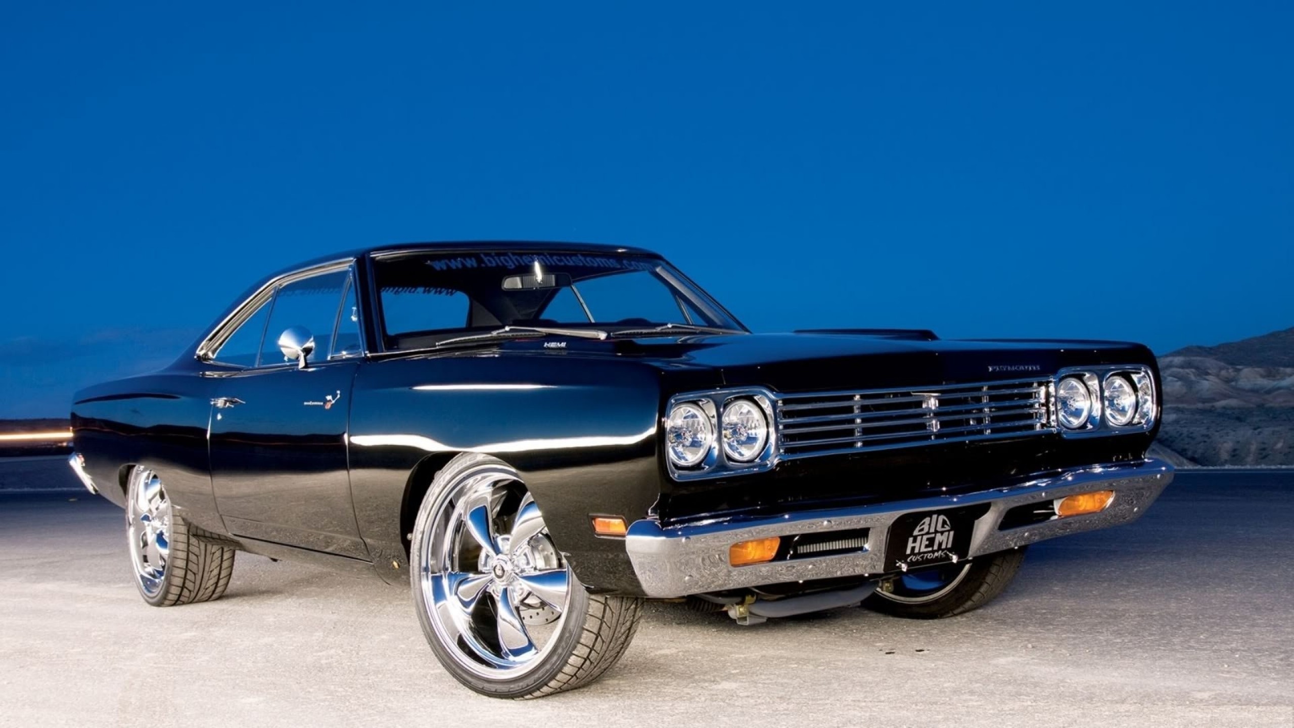 General 2560x1440 car black cars vehicle Plymouth muscle cars American cars