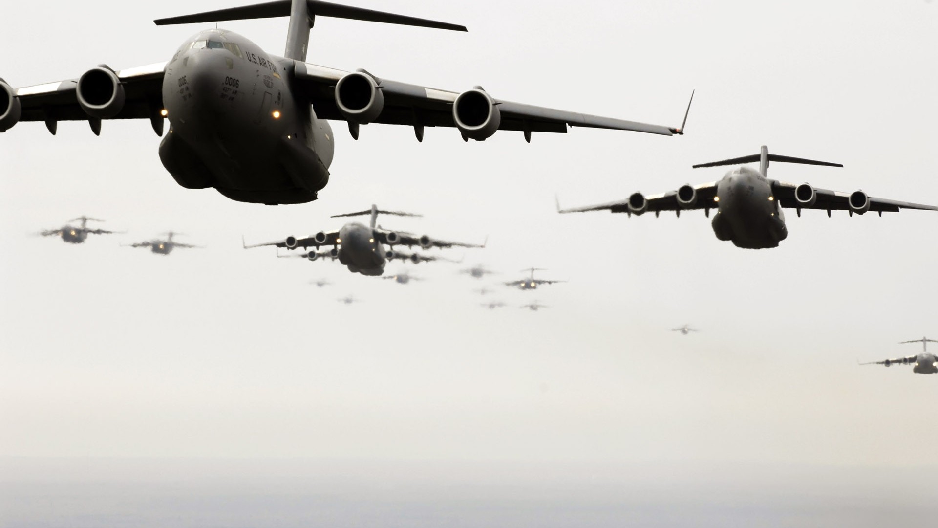 General 1920x1080 military aircraft airplane jets sky Boeing C-17 Globemaster III military aircraft American aircraft
