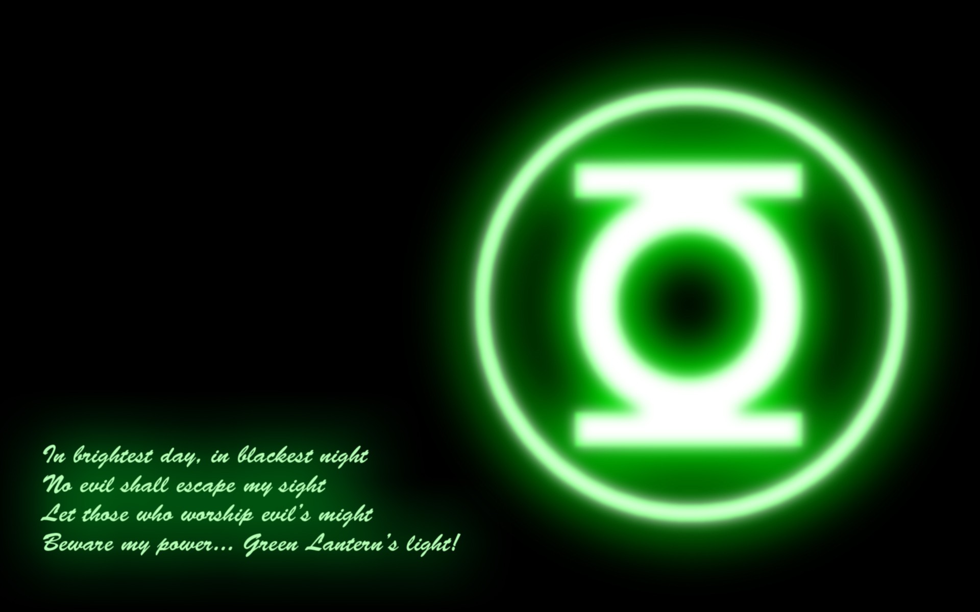 General 1920x1200 quote text Green Lantern simple background