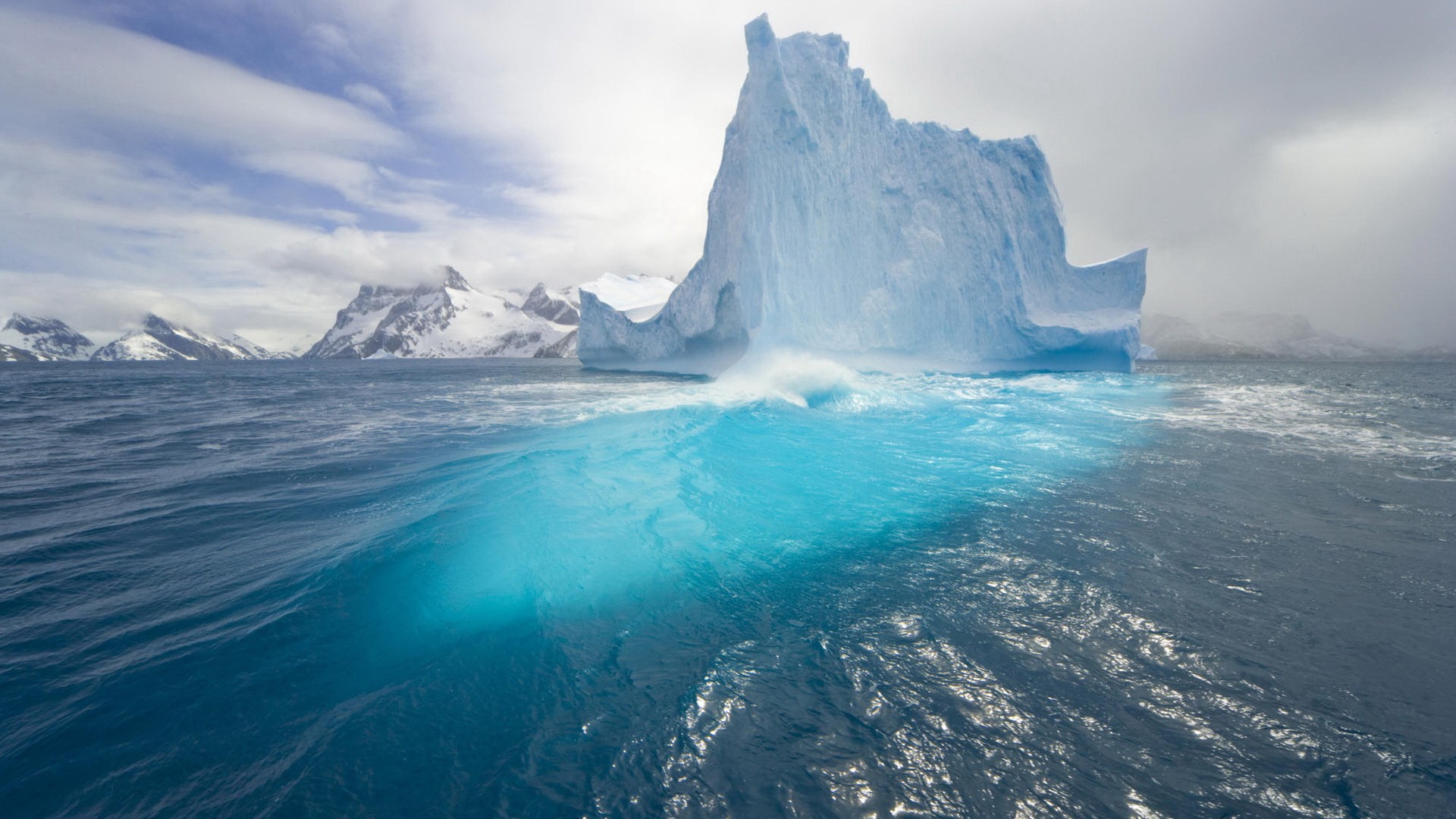 General 1920x1080 ice iceberg nature landscape Arctic cyan cold