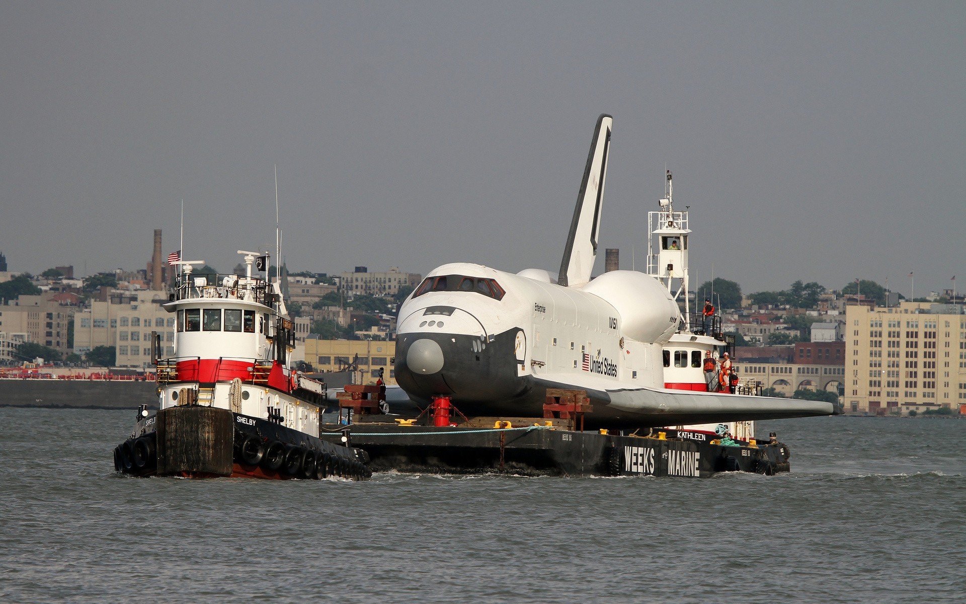 General 1920x1200 space shuttle vehicle water boat tugboat