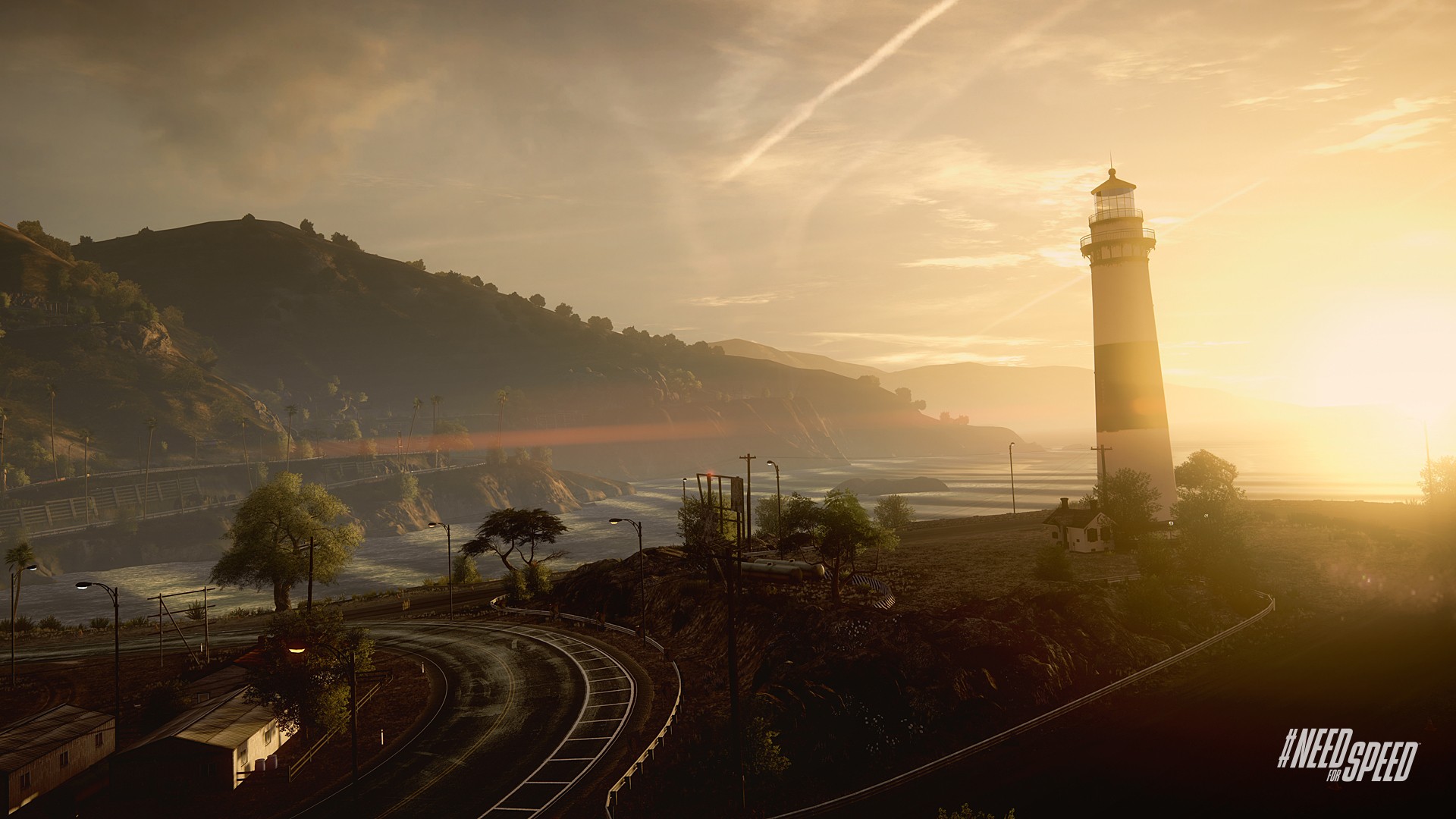General 1920x1080 video games video game art Need for Speed lighthouse