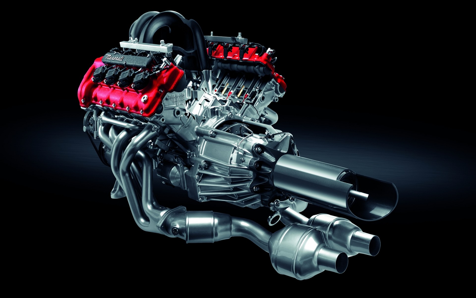 General 1920x1200 Maserati engine simple background technology