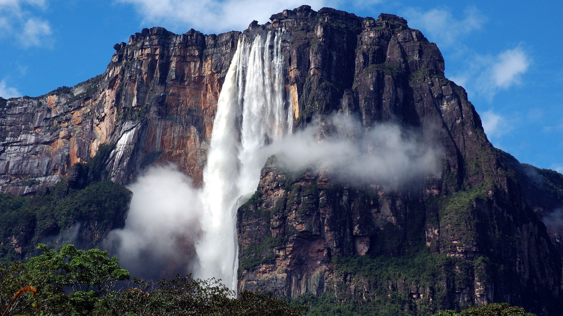 General 1920x1080 Angel Falls Venezuela waterfall nature landscape mountains rocks rock formation Salto Ángel  Mount Roraima