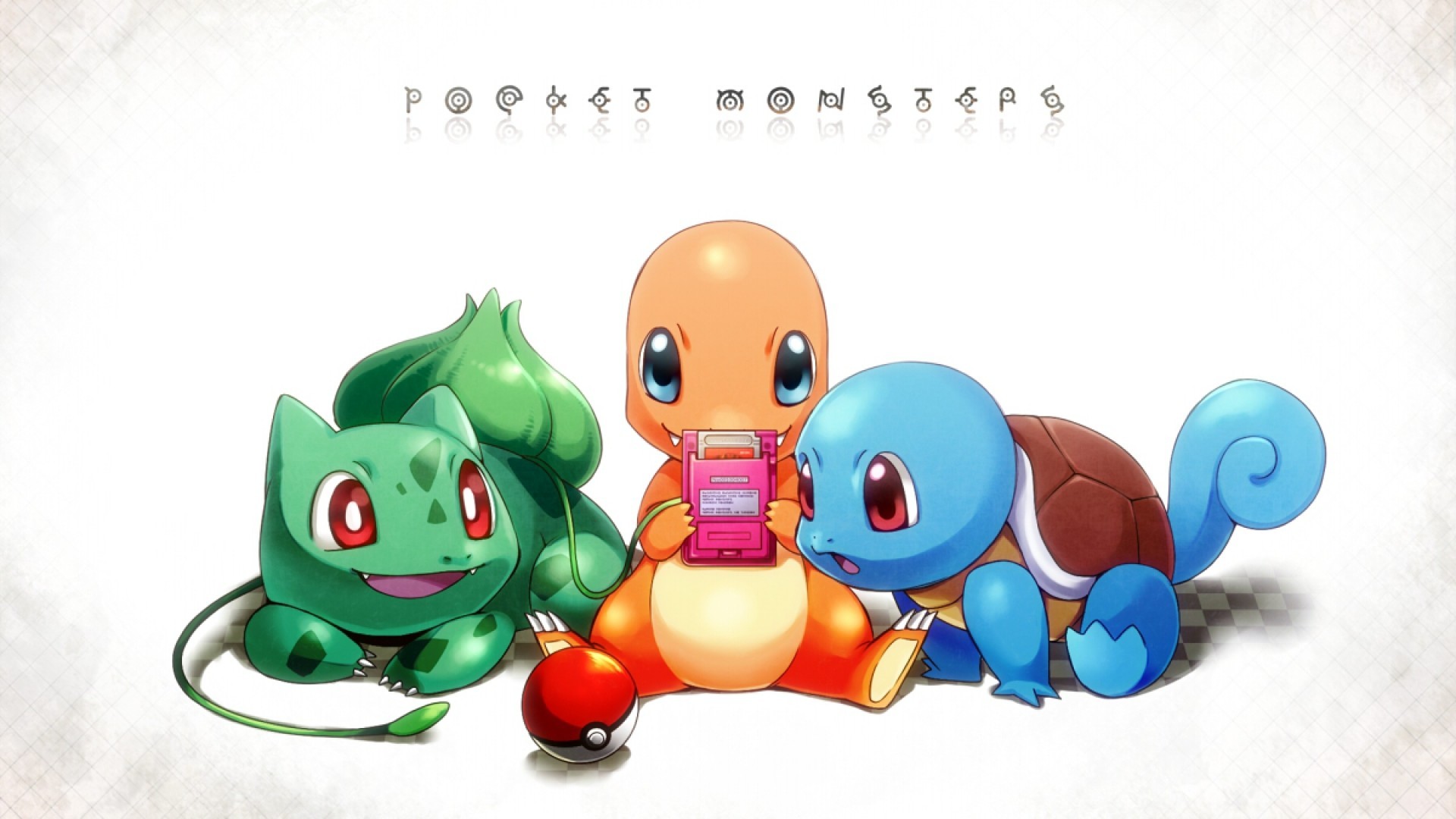General 1920x1080 anime simple background white background Pokémon video games