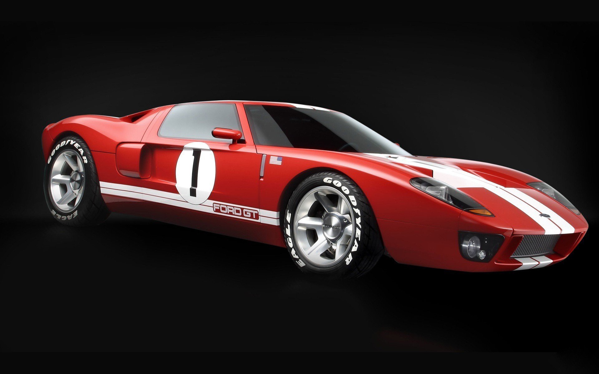 General 1920x1200 Ford GT sports car red cars Ford GT mk I car Ford vehicle black background American cars racing stripes