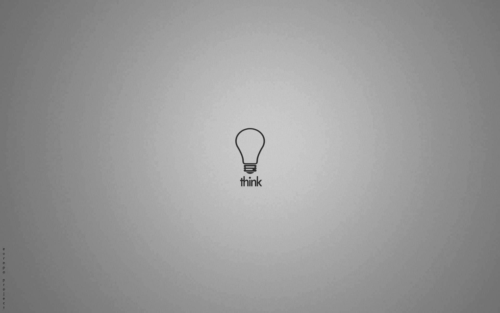 General 1920x1200 light bulb simple background gray background typography minimalism technology