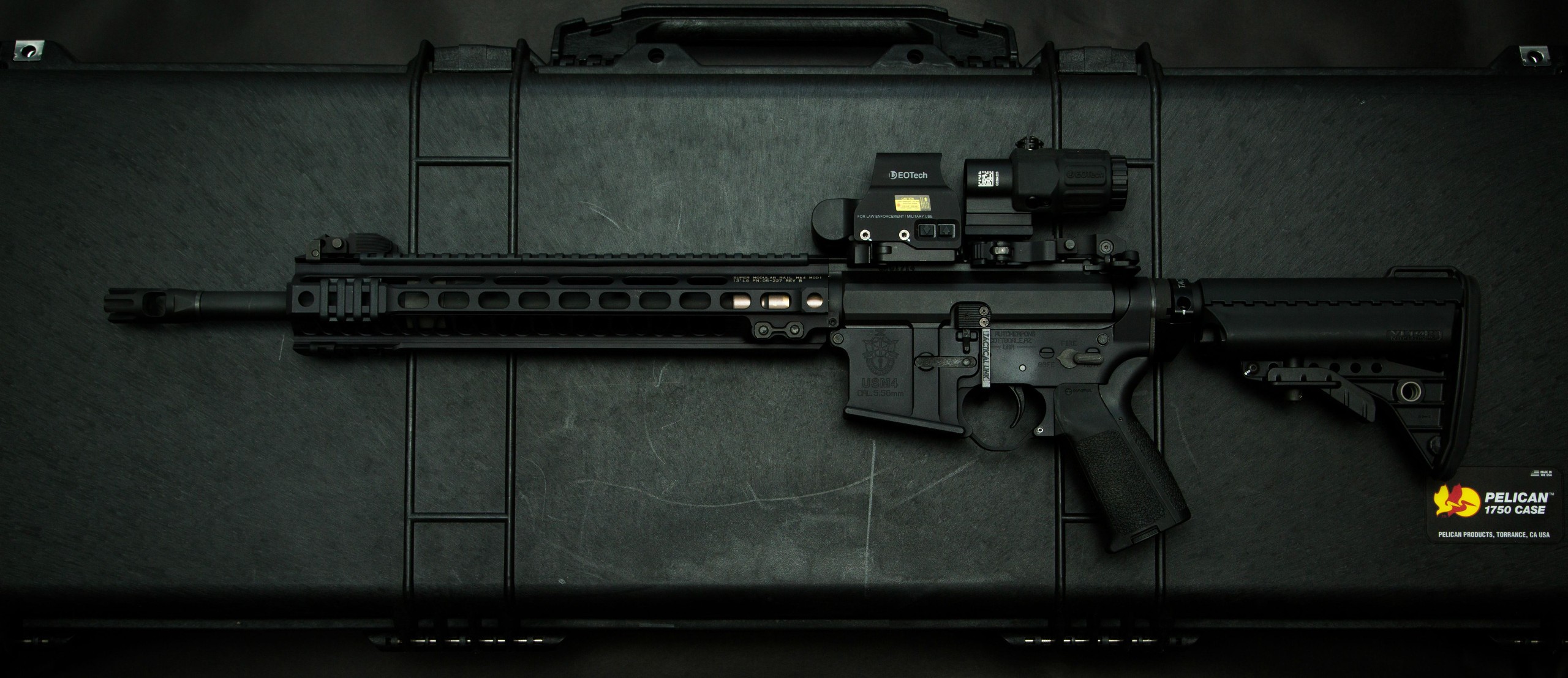 General 2560x1108 gun AR-15 black rifle weapon American firearms