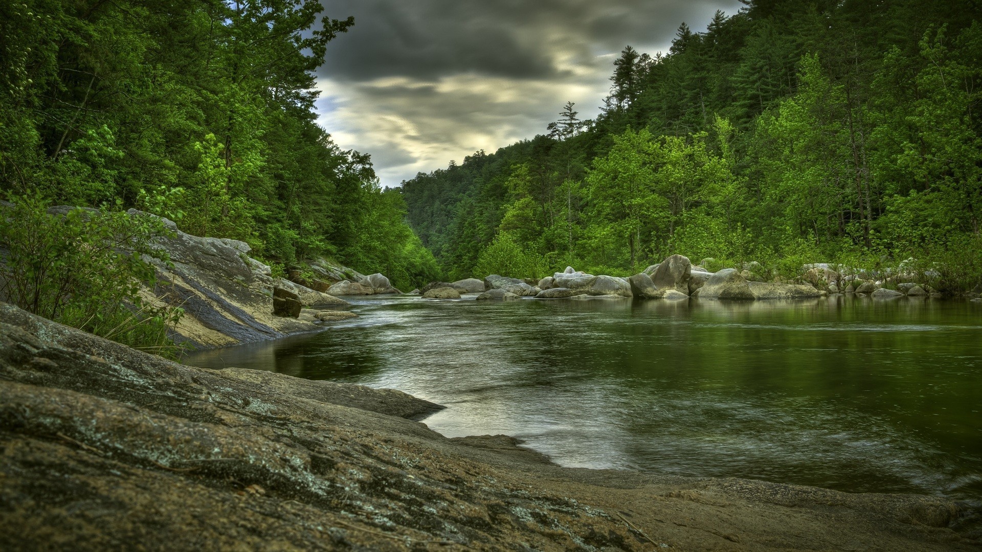 General 1920x1080 nature HDR landscape river trees water outdoors