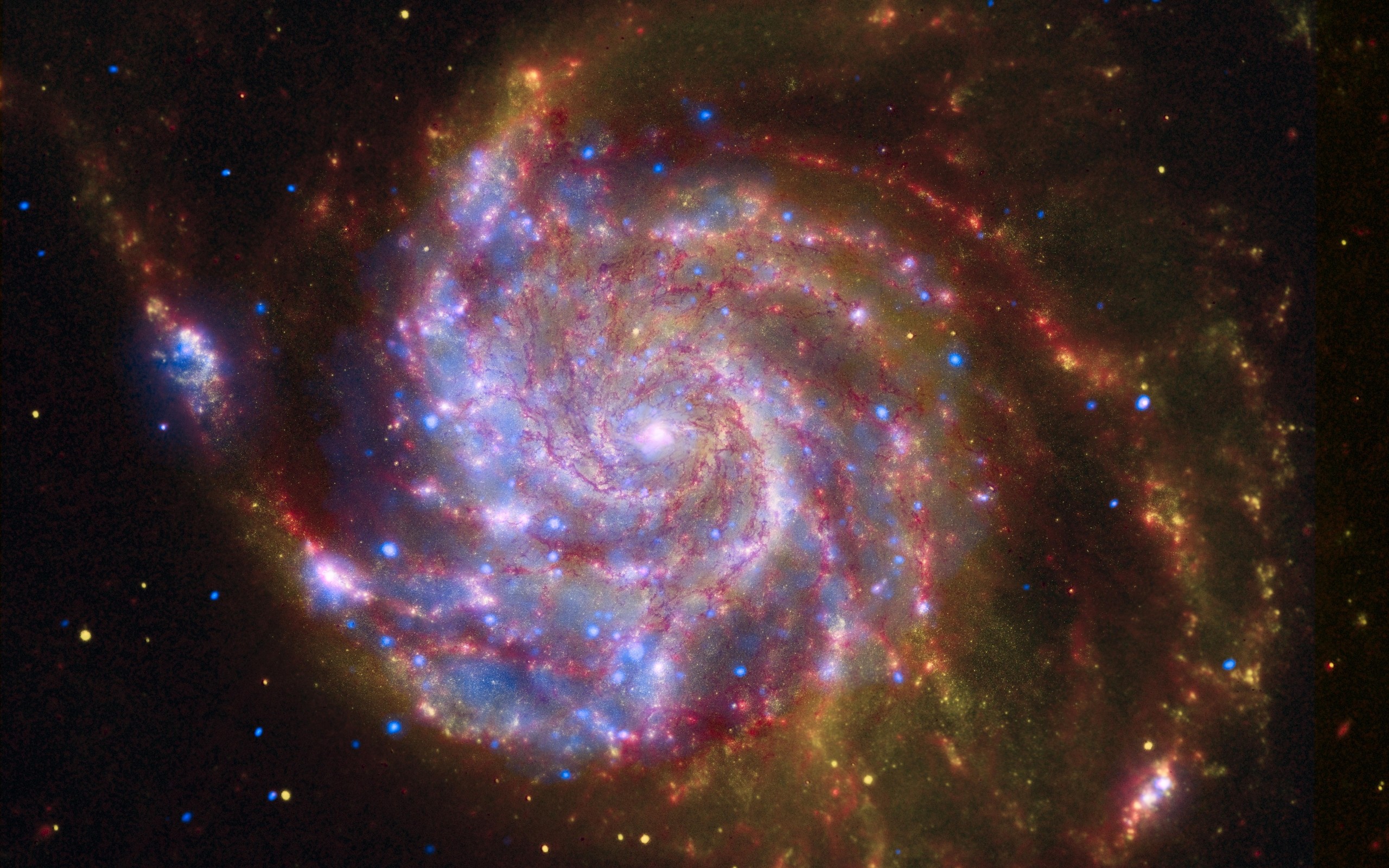 General 2560x1600 space galaxy spiral galaxy digital art space art colorful