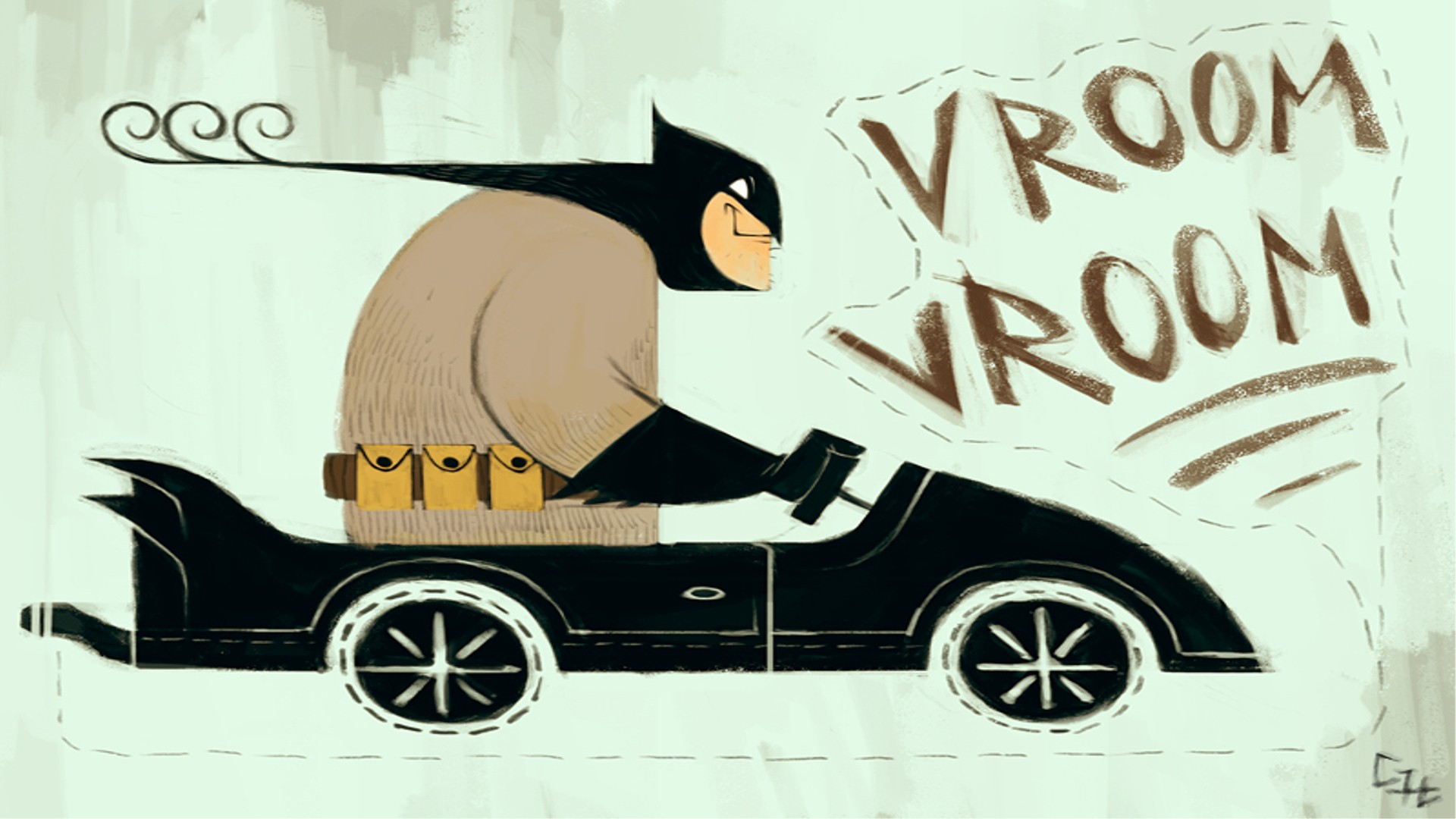 General 1920x1080 Batman Batmobile mask humor car vehicle black cars superhero
