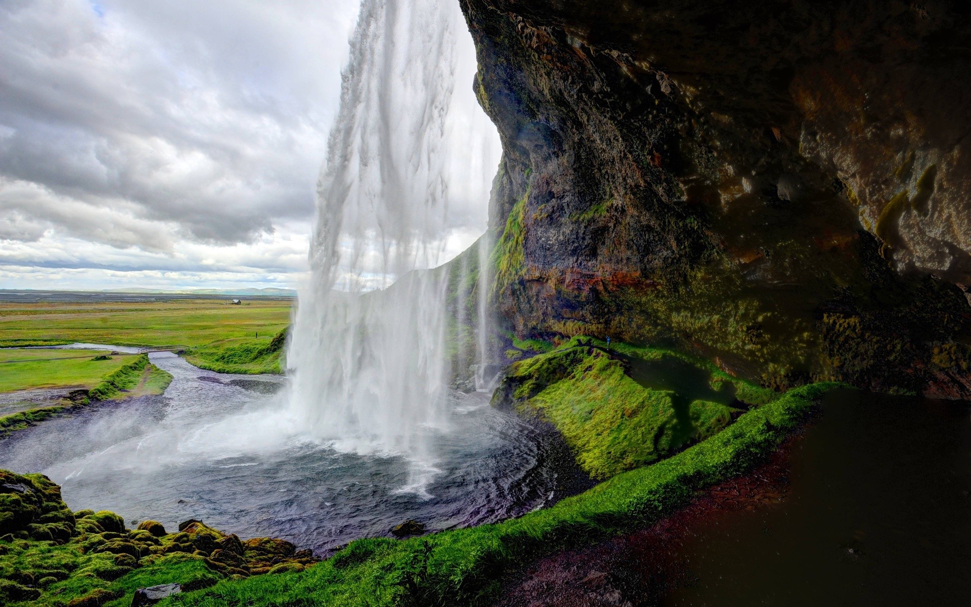 General 1920x1200 waterfall Seljalandsfoss Waterfall Iceland nordic landscapes nature landscape