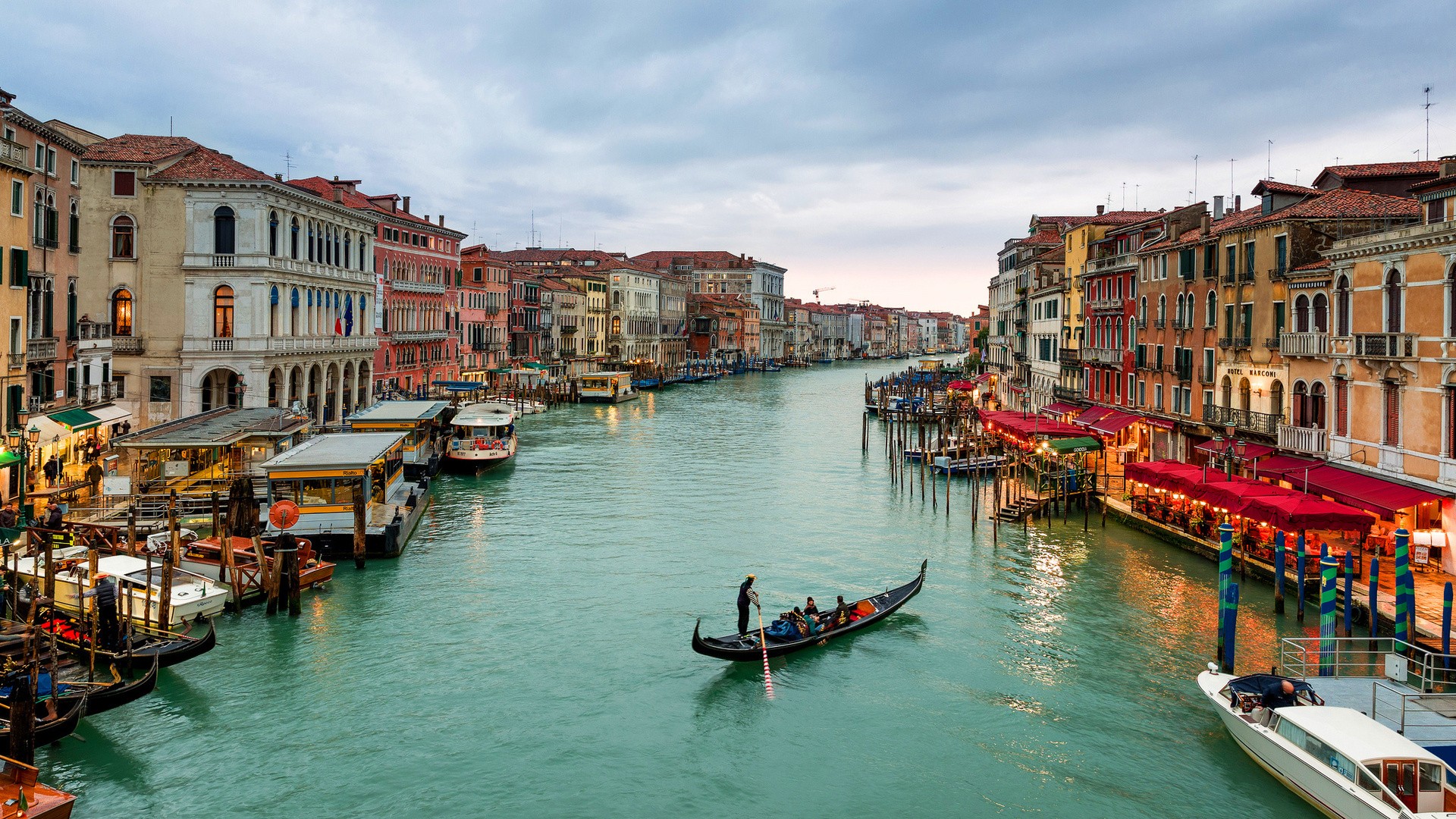 General 1920x1080 Venice Italy cityscape gondolas Grand Canal city