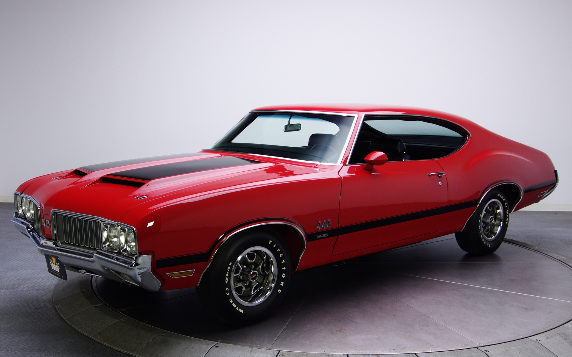 General 1920x1200 red cars vehicle car Oldsmobile Oldsmobile 442 muscle cars American cars