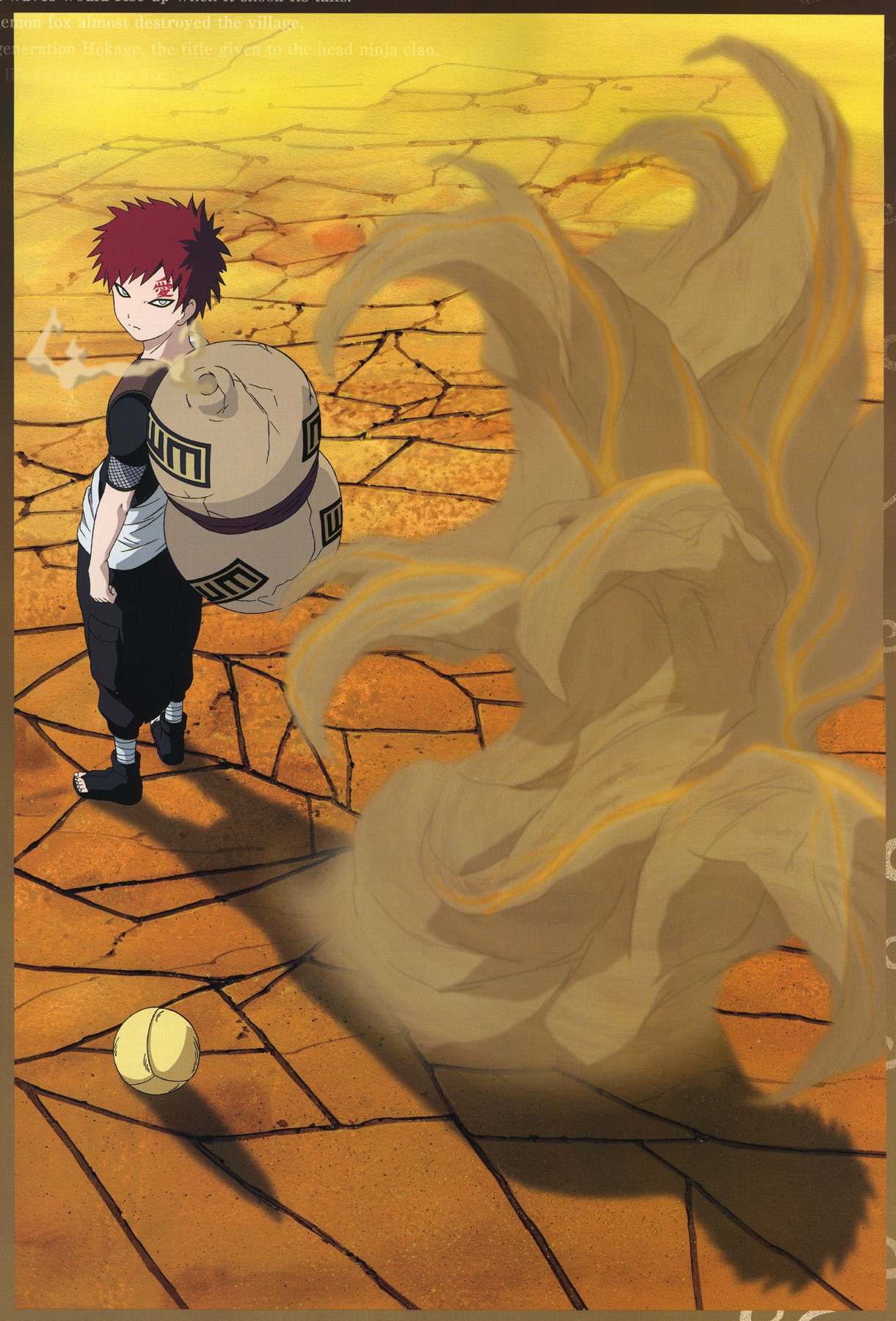 Anime 1221x1800 Naruto Shippuden Gaara desert Jinchuuriki anime boys